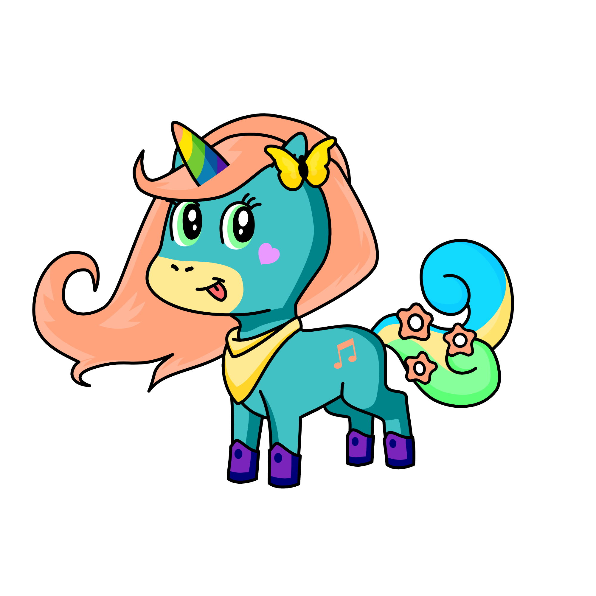 Crystal, the unicorn
