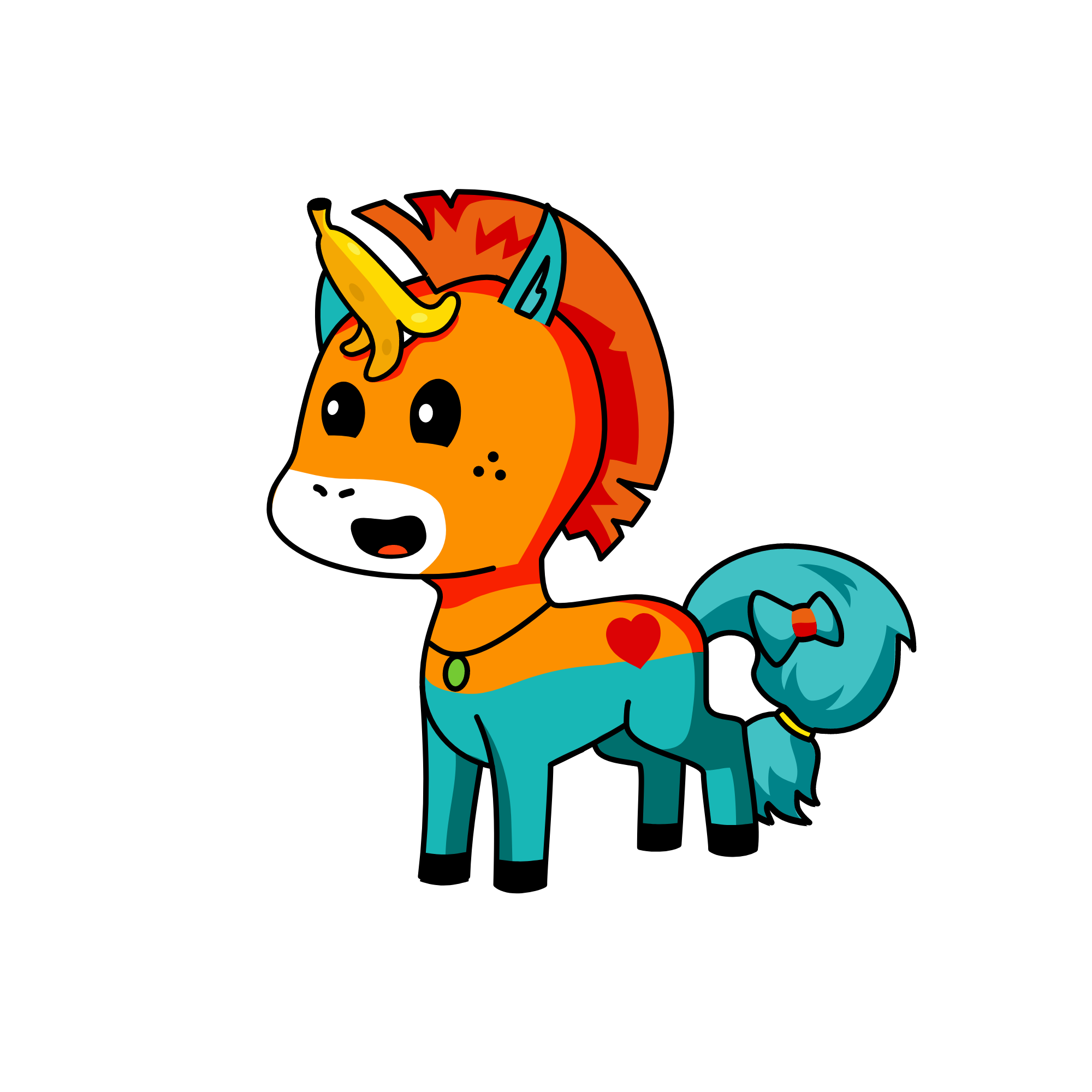 B, the unicorn