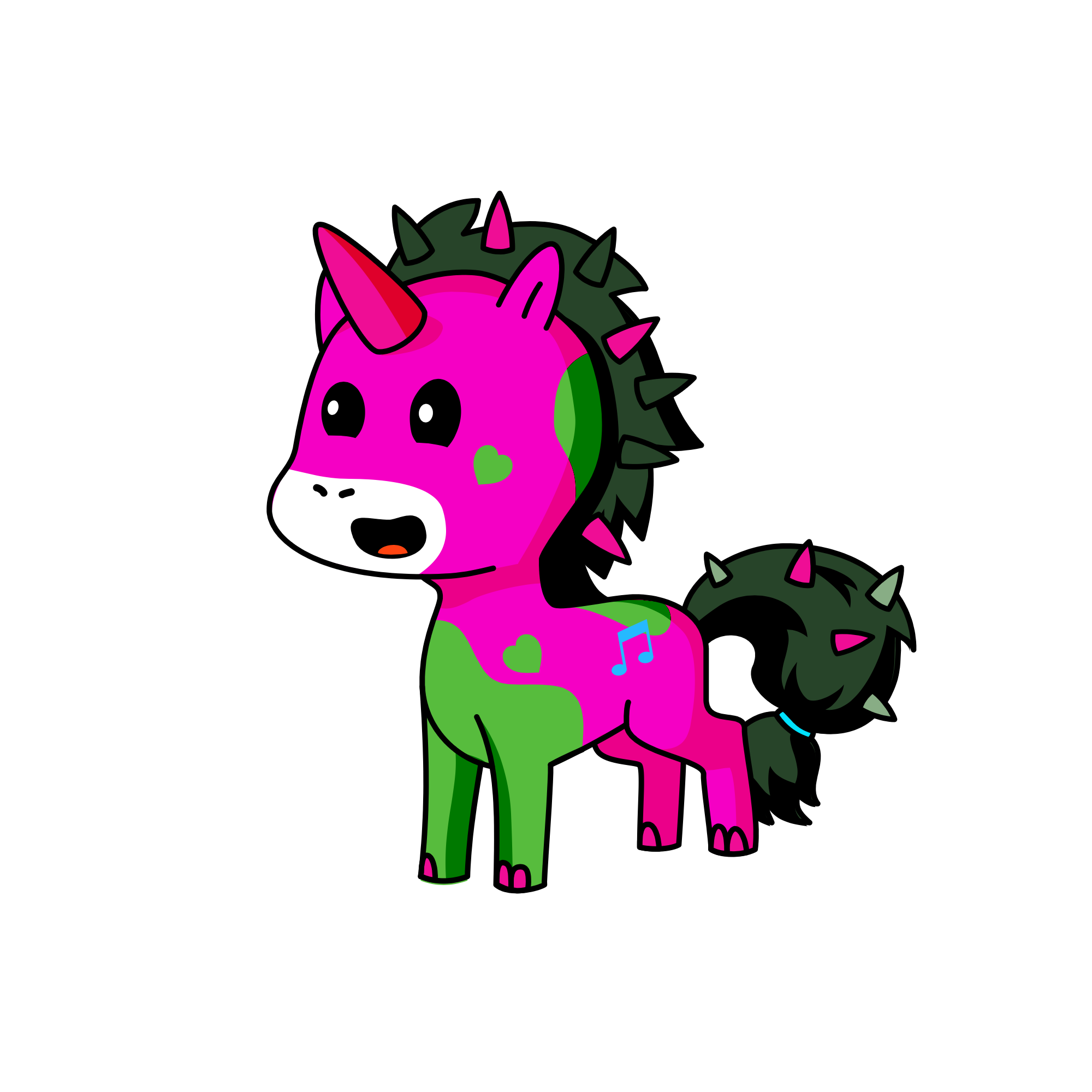 Badly, the unicorn