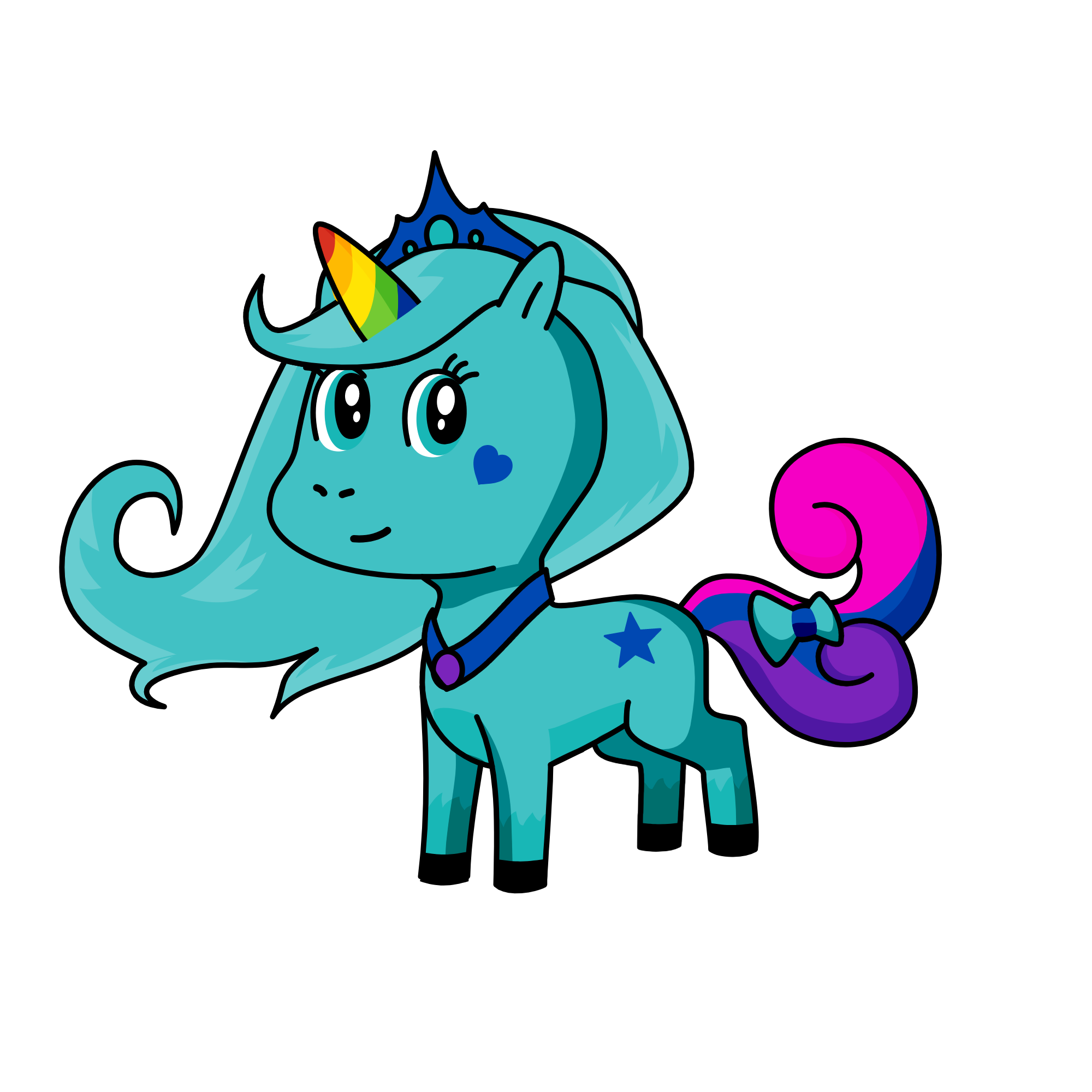 Snow Queen, the unicorn