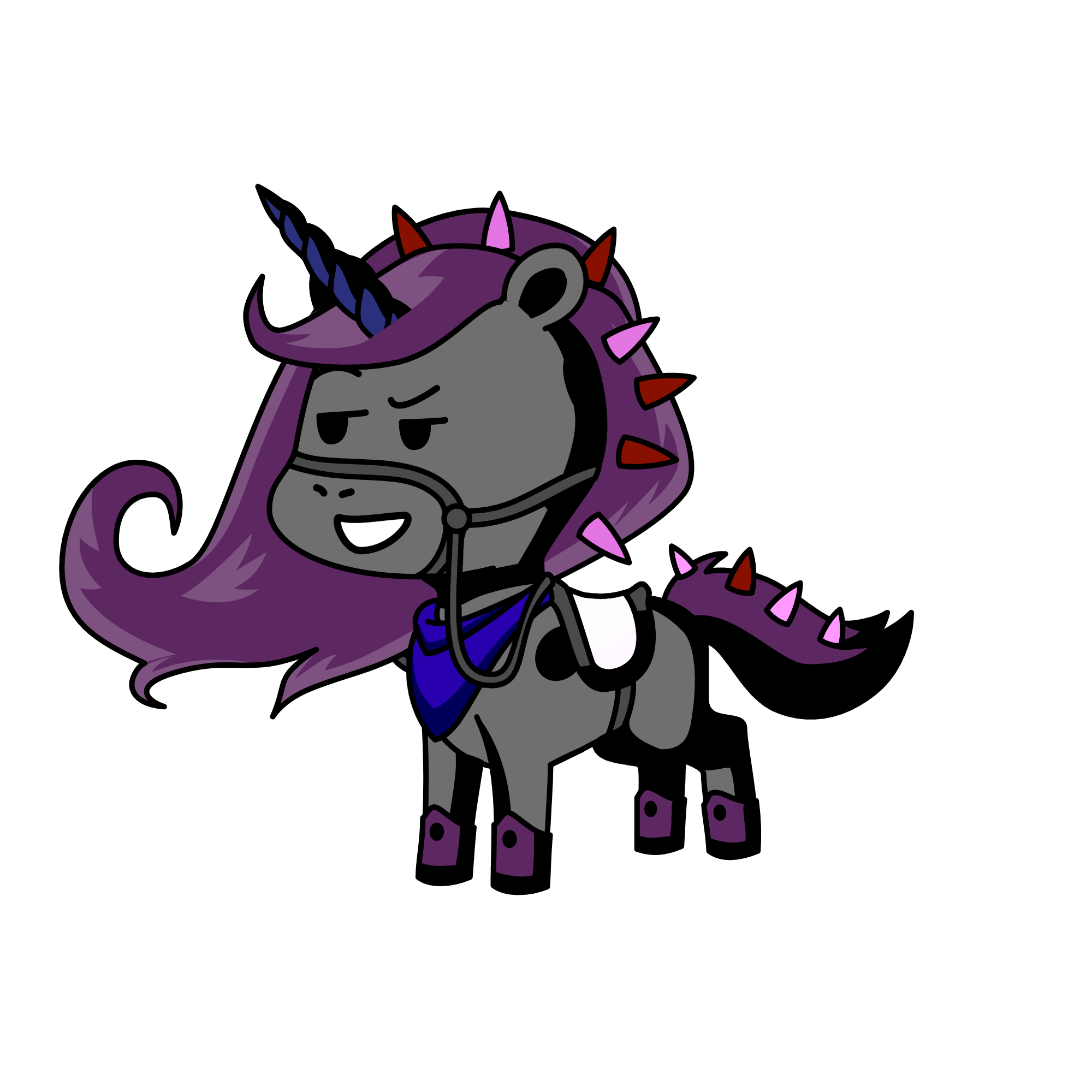 Princess skull crusher>:(, the unicorn