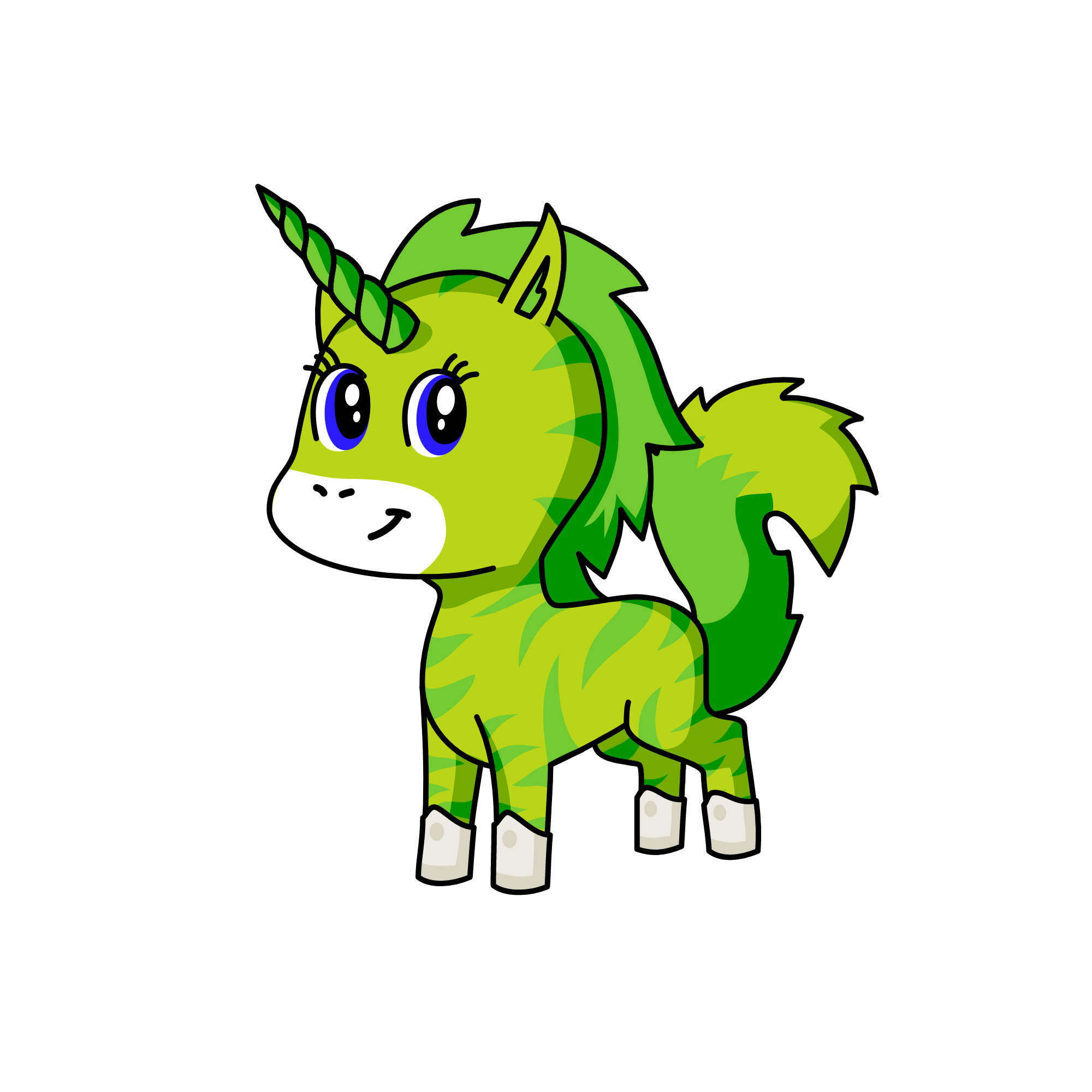 Forset Fox (Winter Fox si), the unicorn