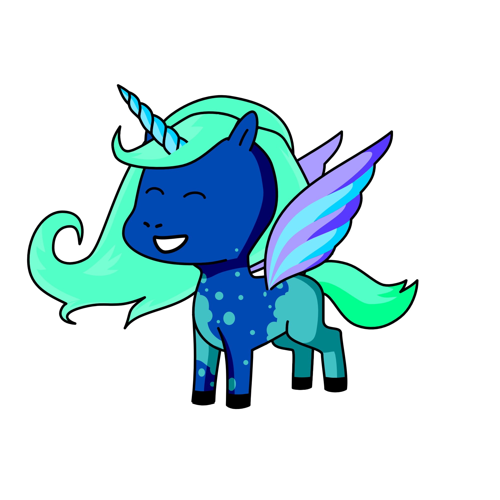 Flowy, the unicorn