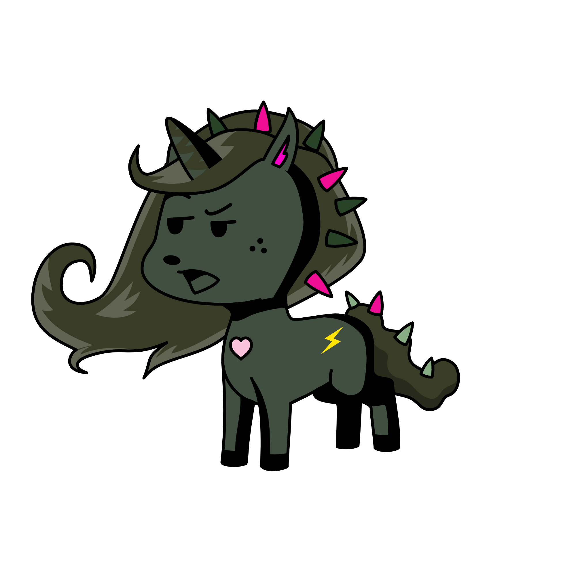 Spike, the unicorn
