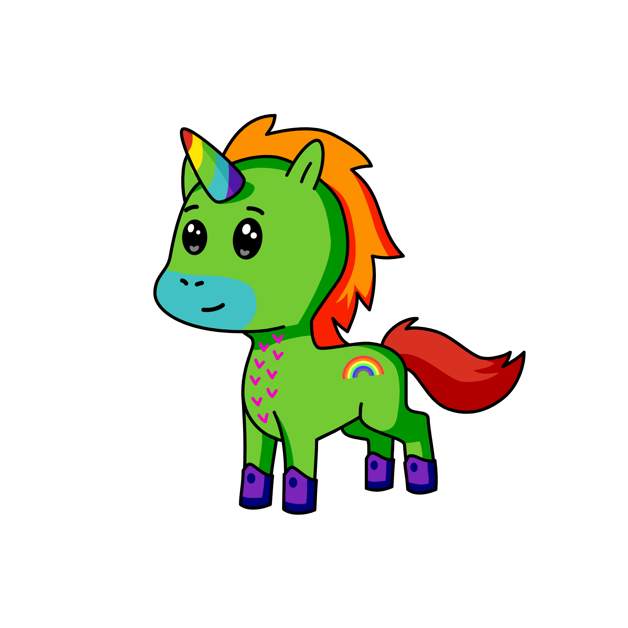rainbow, the unicorn