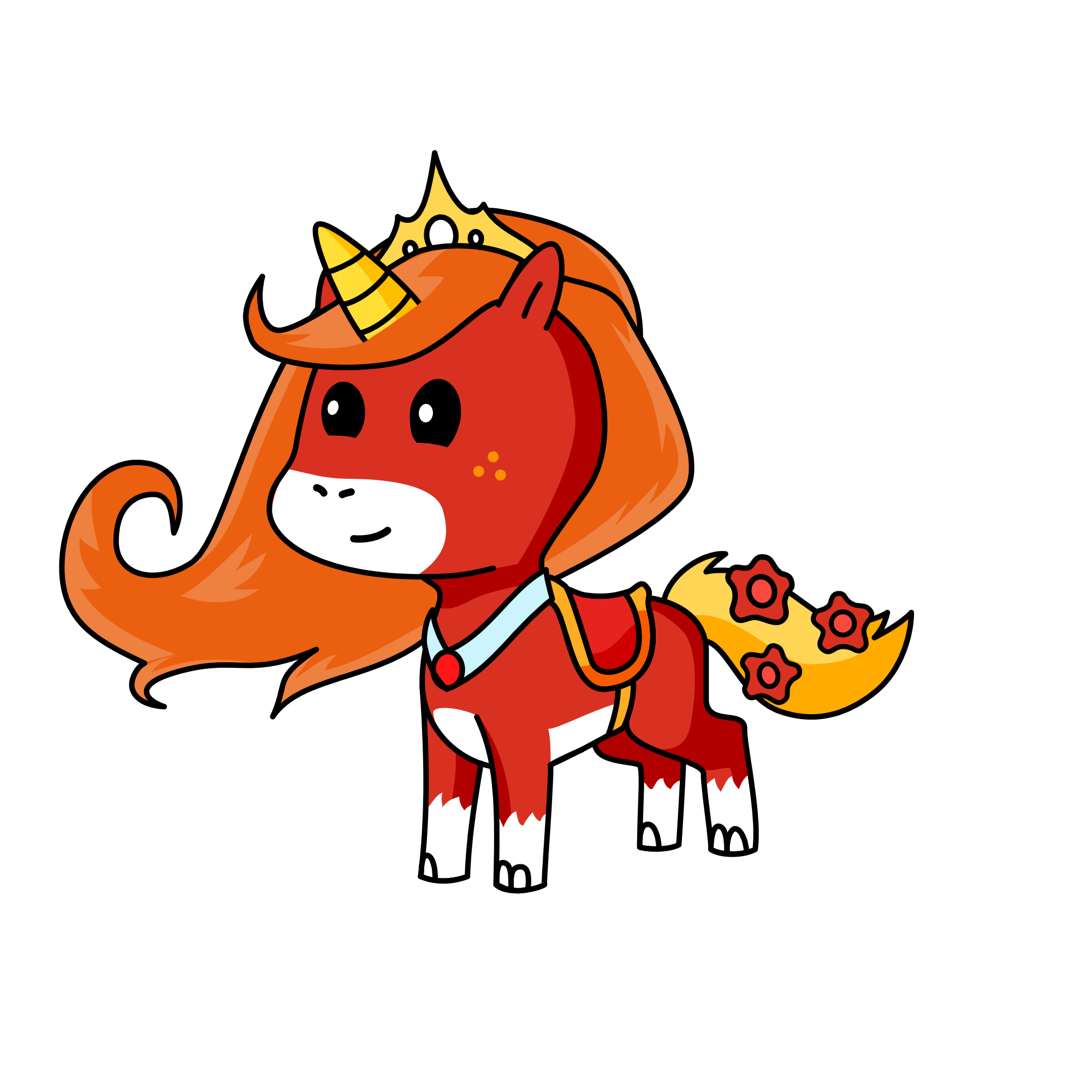 Flame , the unicorn