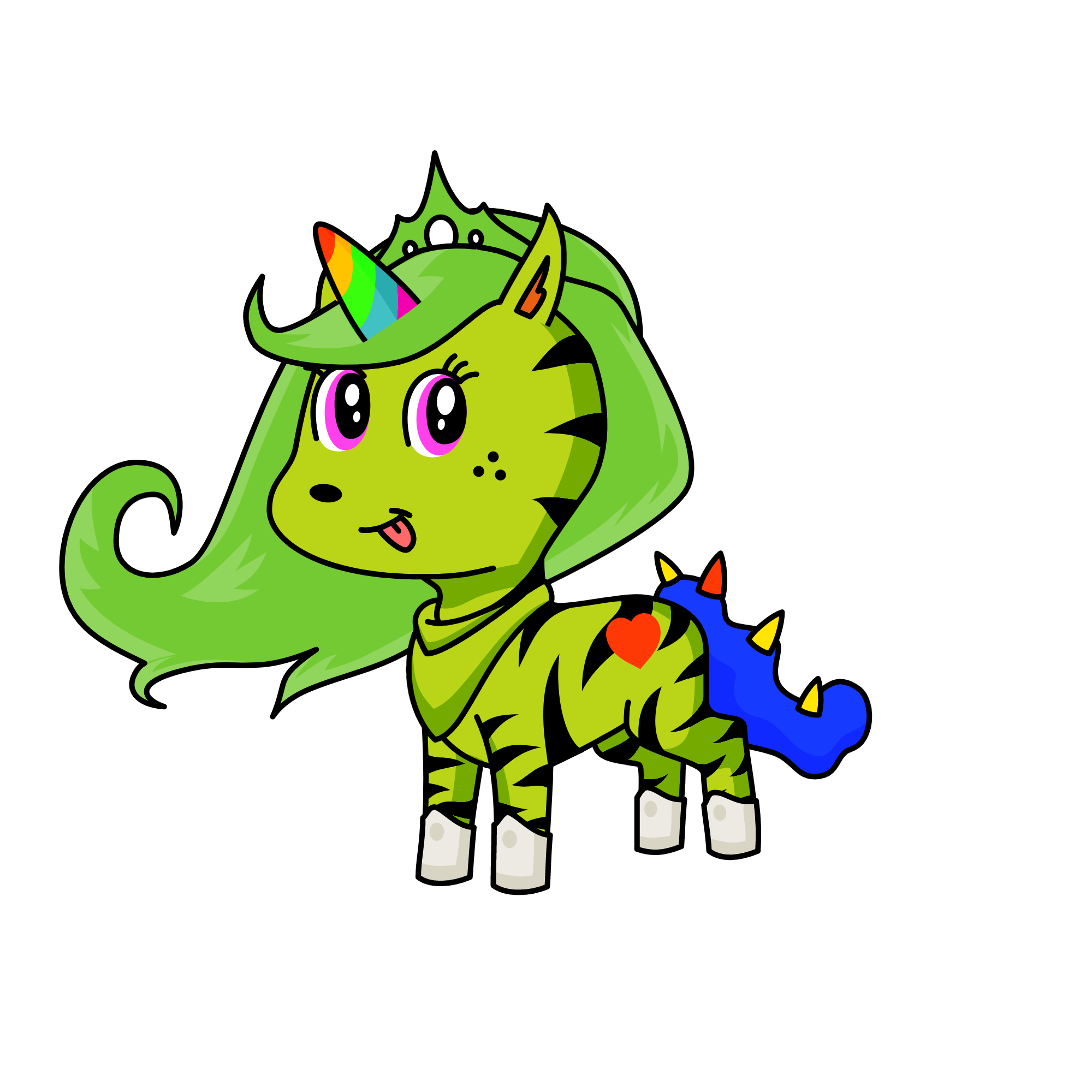 greenyia, the unicorn