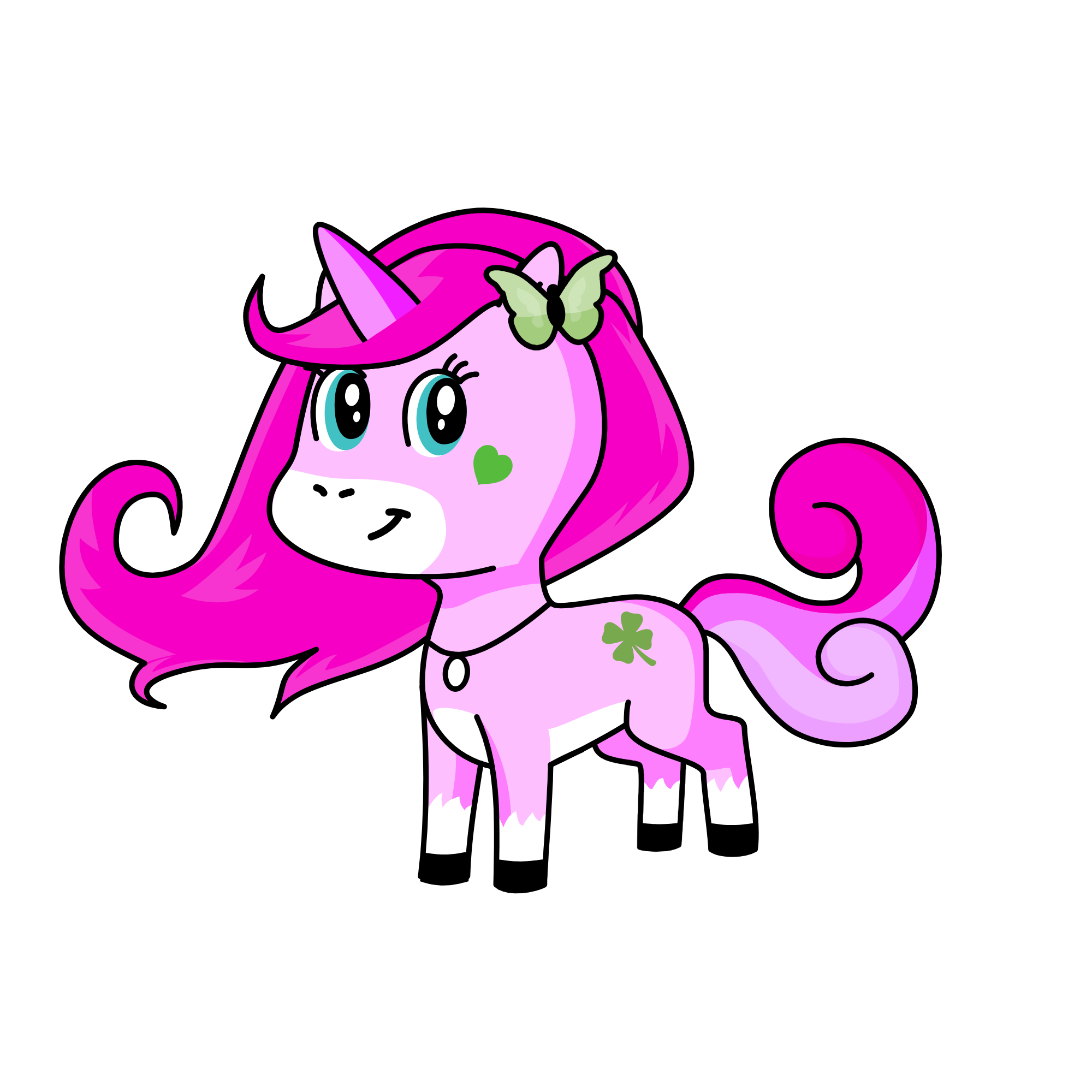 Pinky, the unicorn