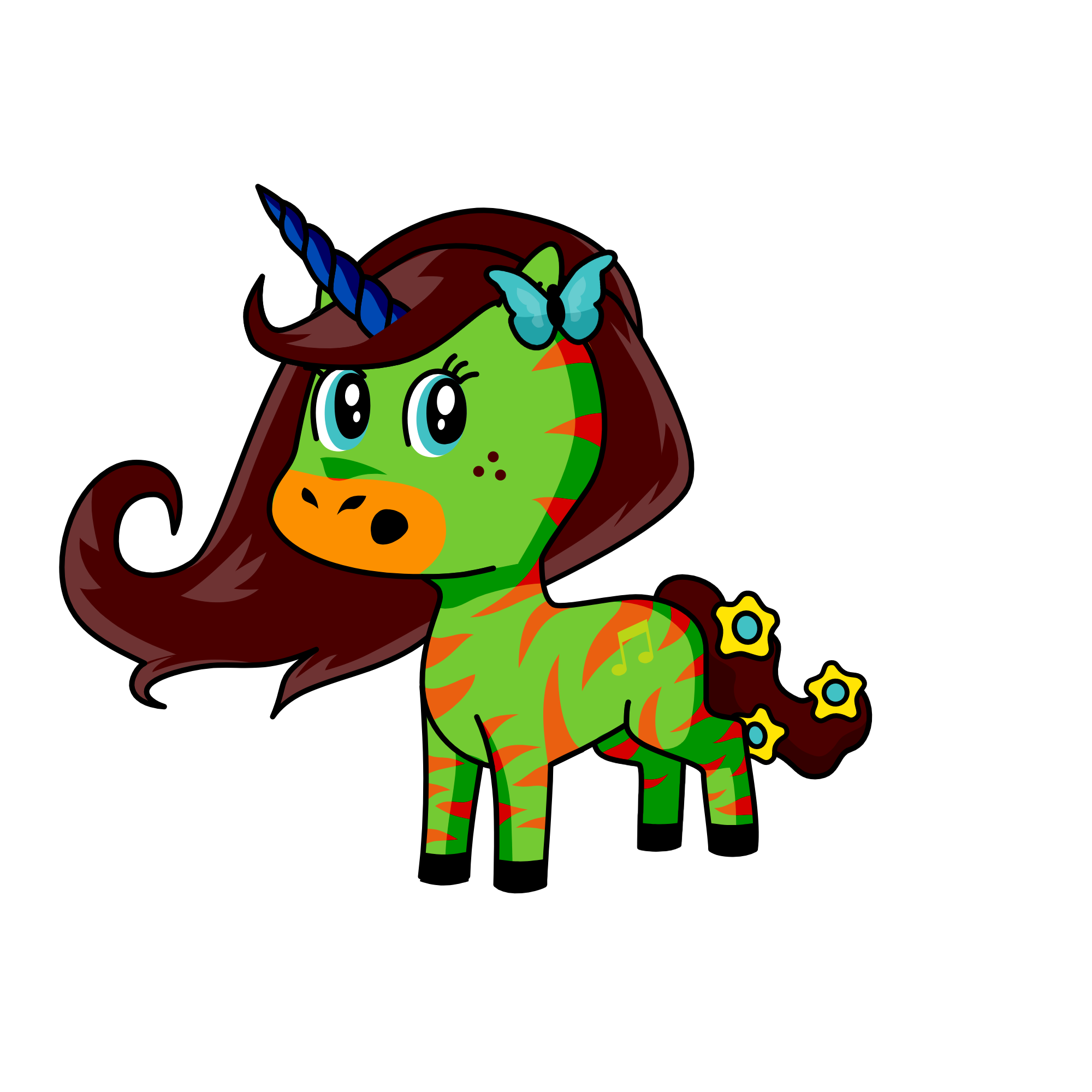 Sun shineia, the unicorn