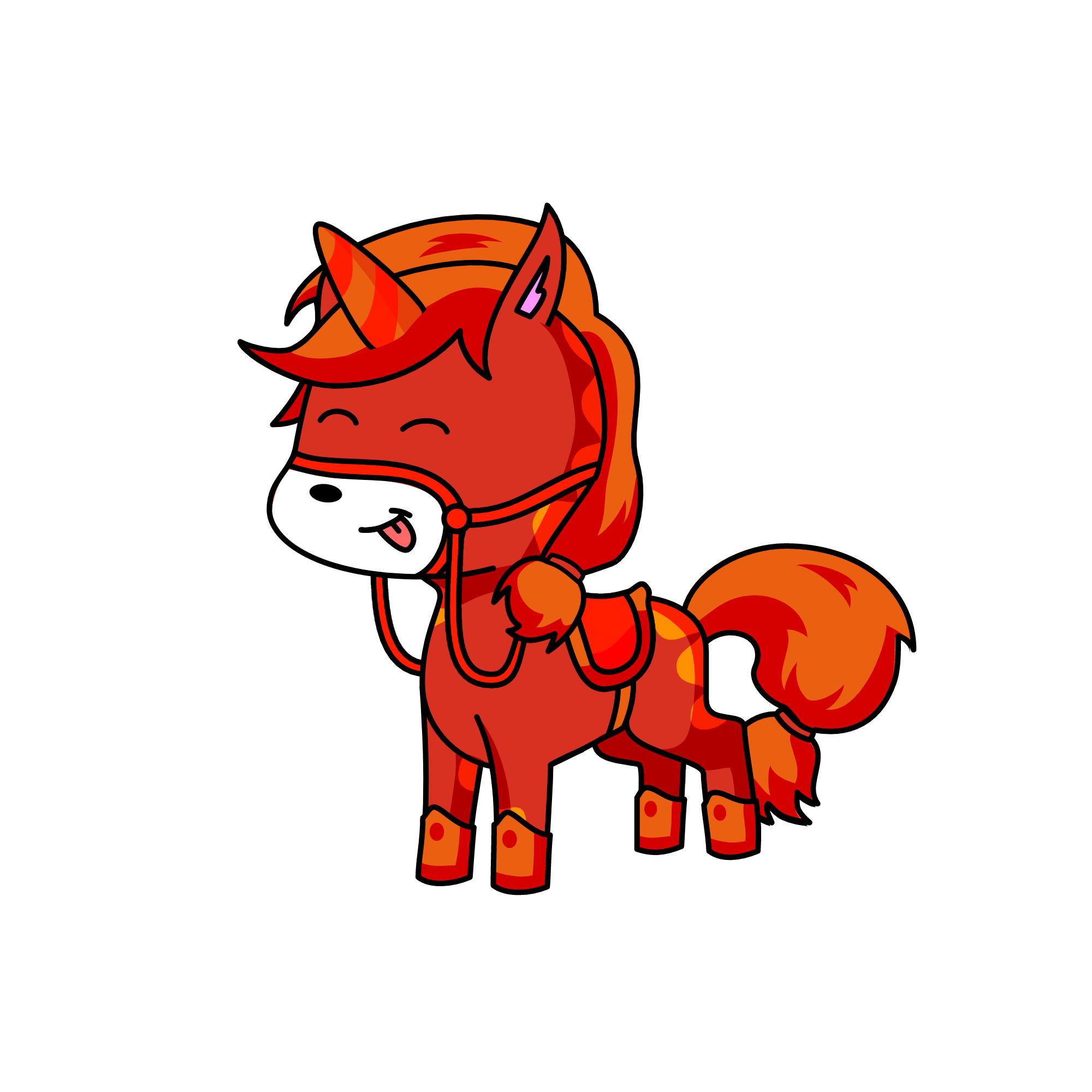 Fire Rider, the unicorn