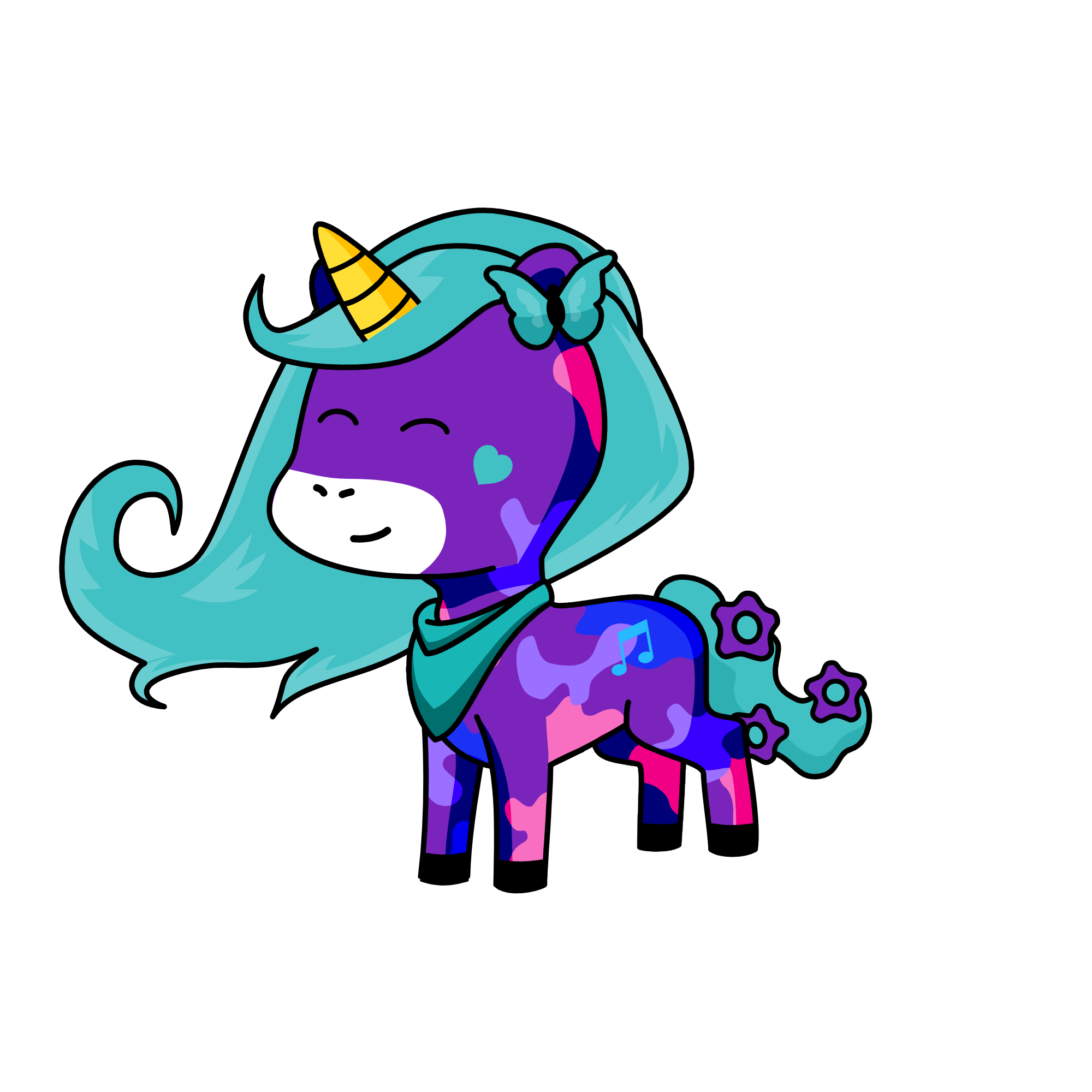 sparkle unicorn, the unicorn