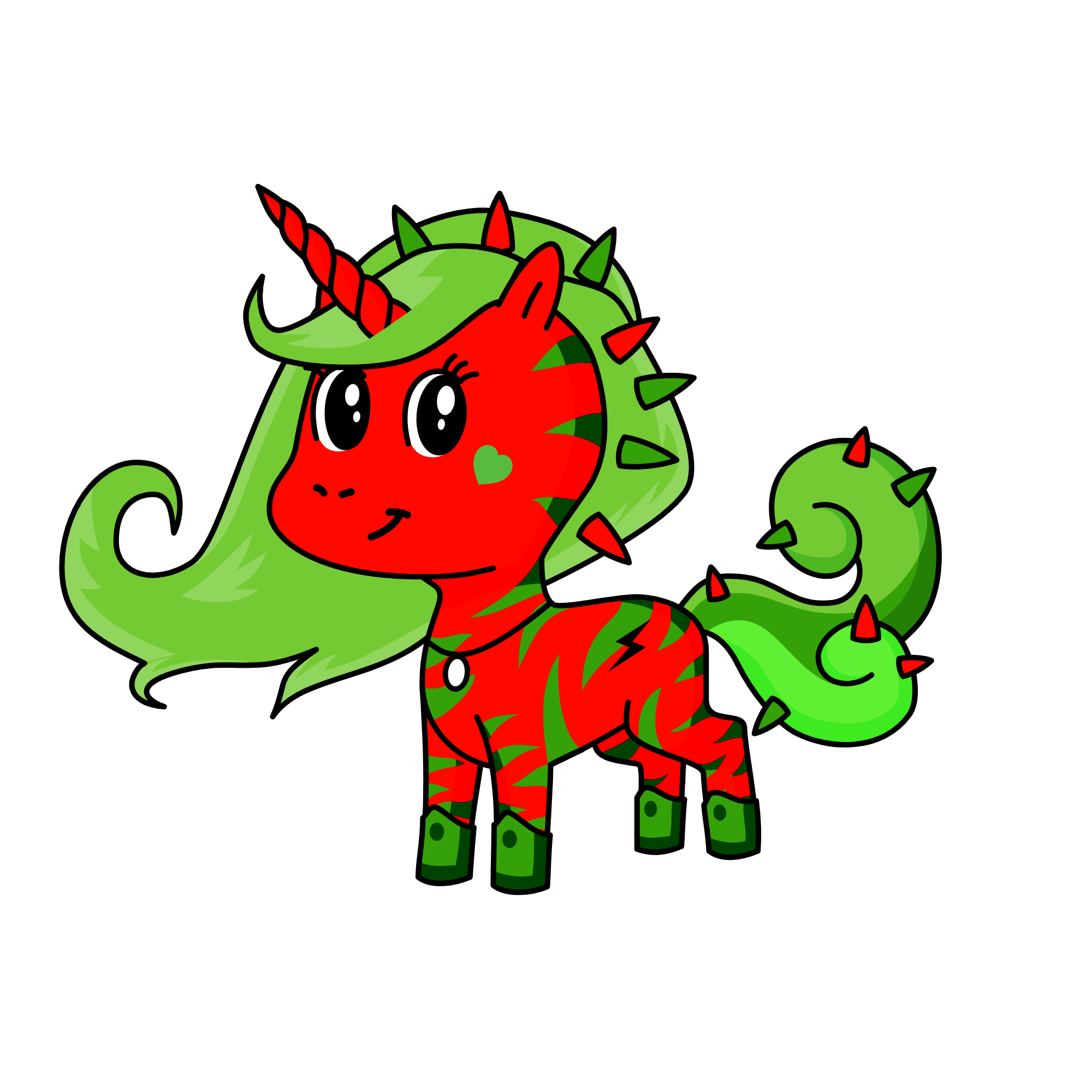 Watermelon, the unicorn