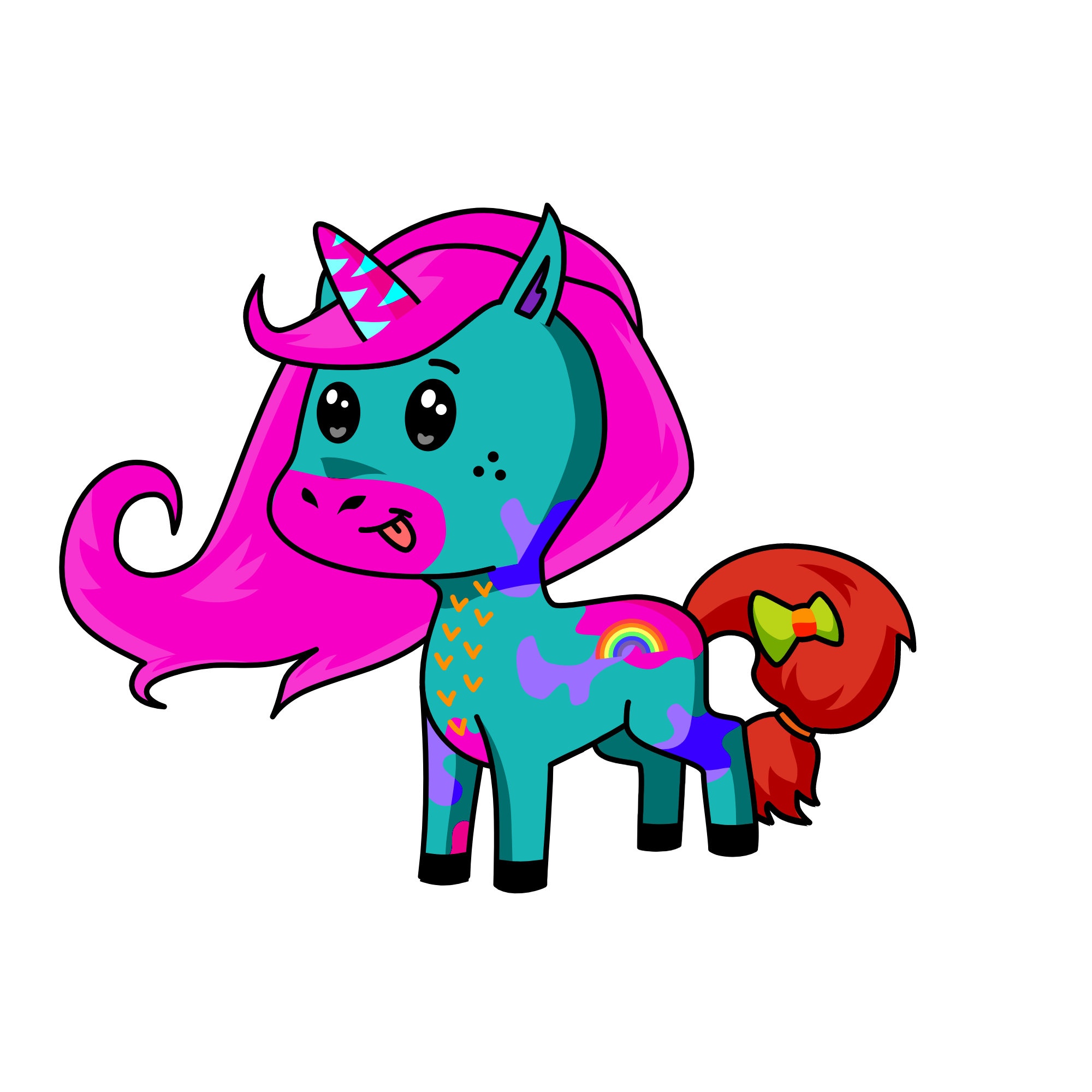 cute corn, the unicorn
