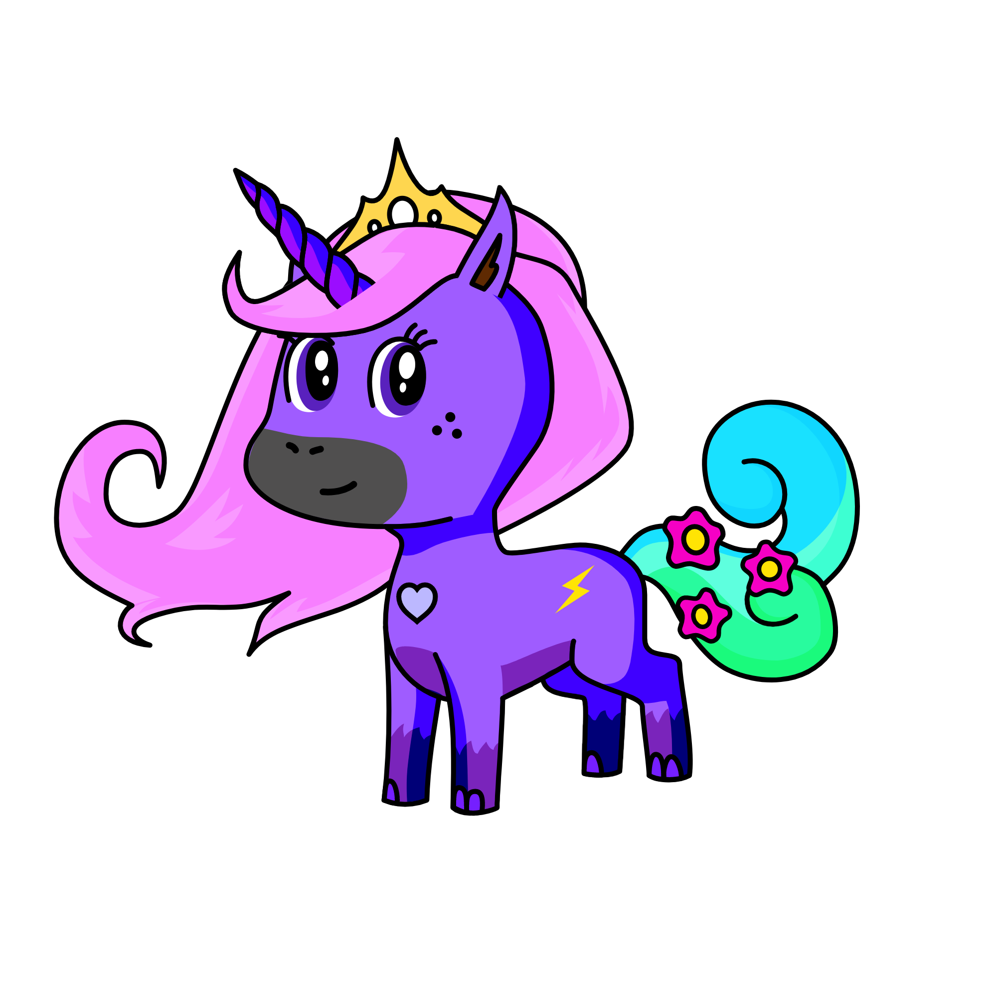 Rain 🌧 twirl, the unicorn