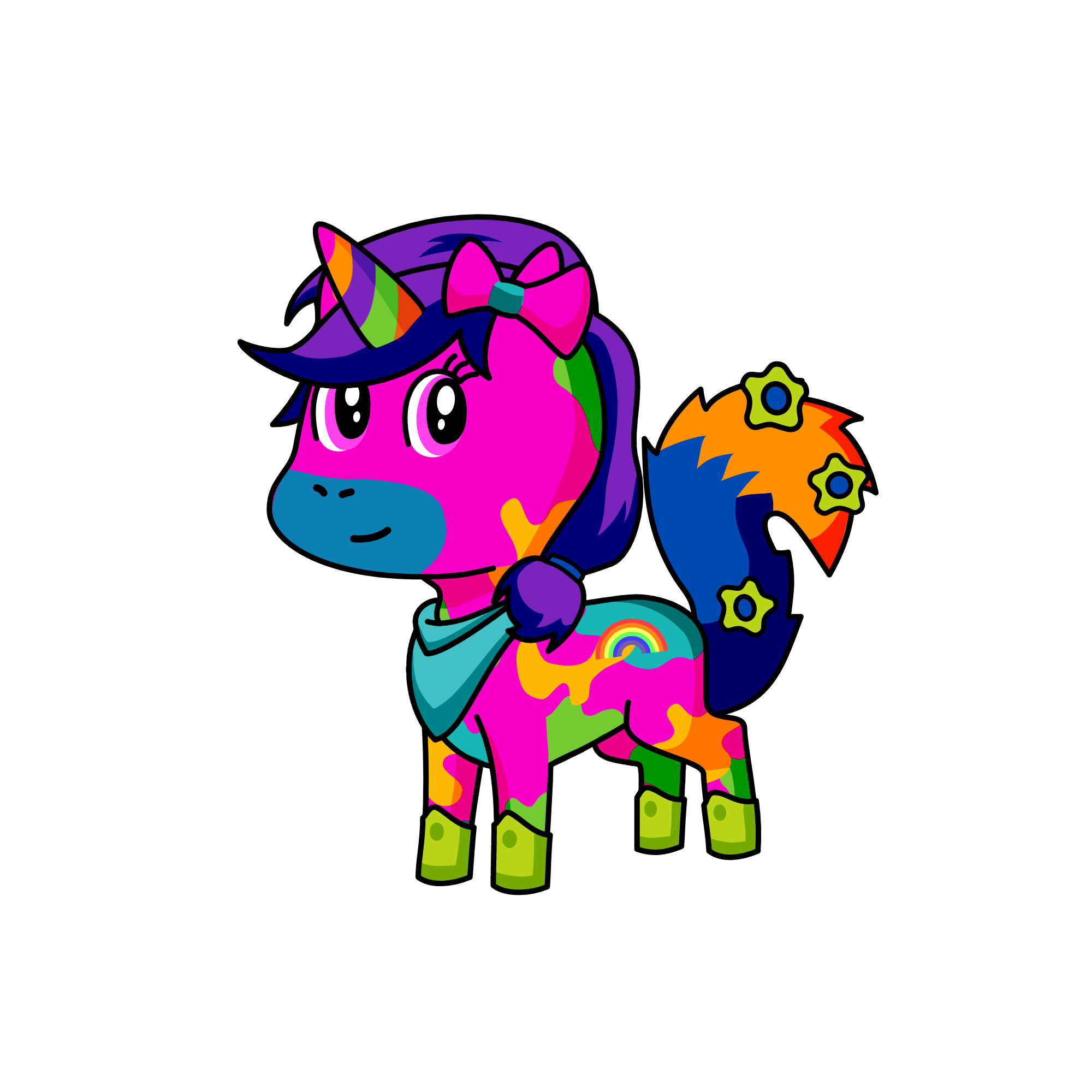 fluff, the unicorn
