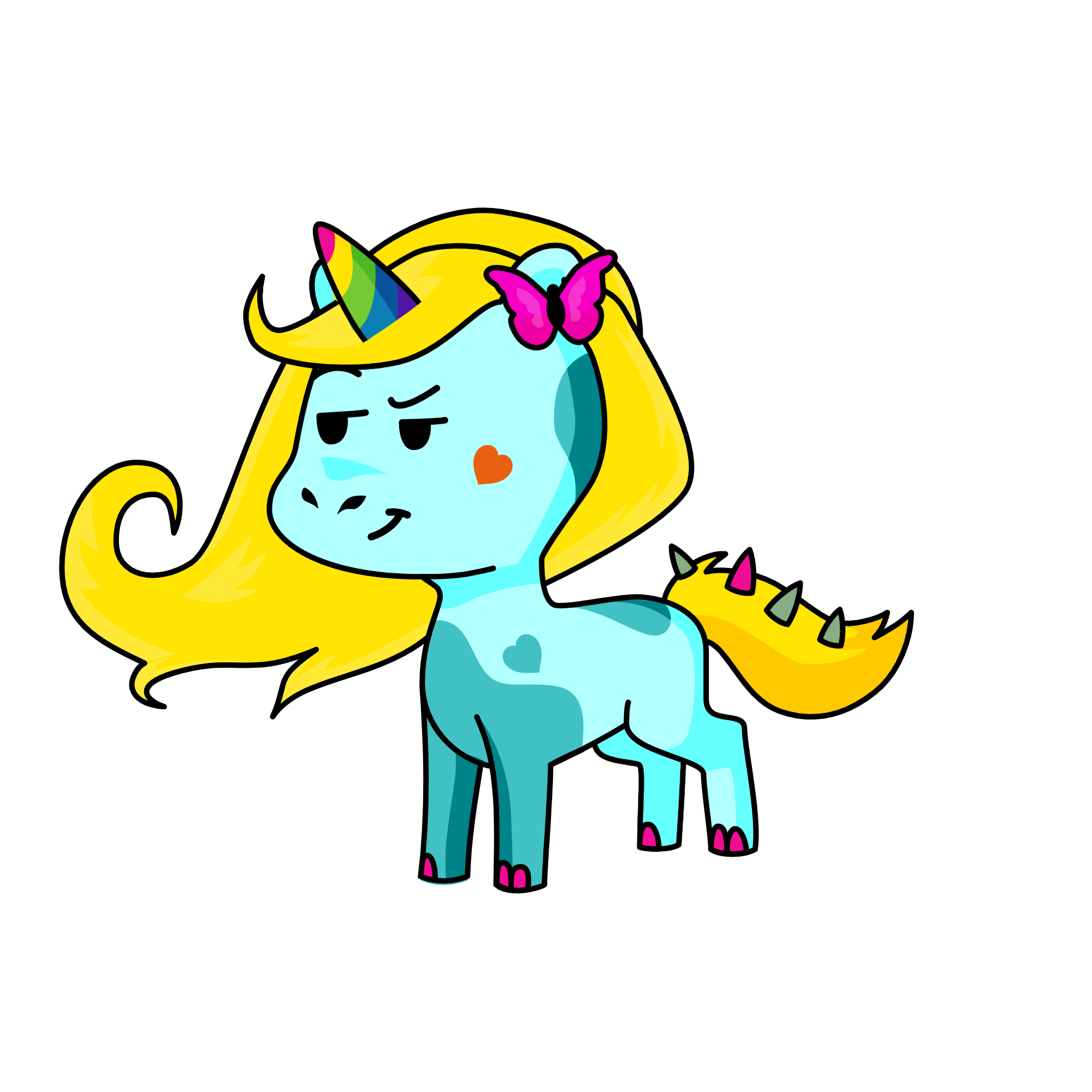fthghejrjugu3ei, the unicorn