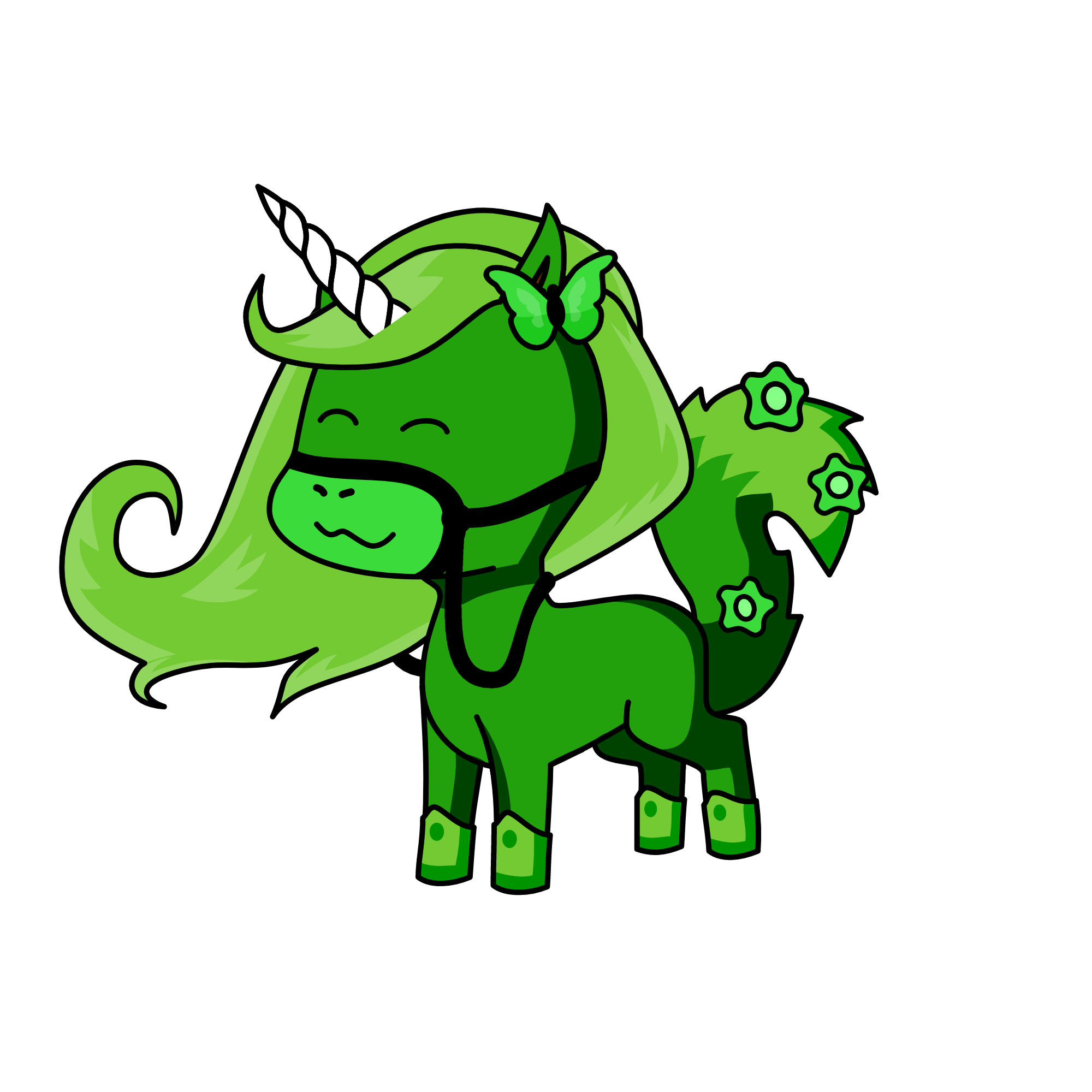 Leafy, the unicorn