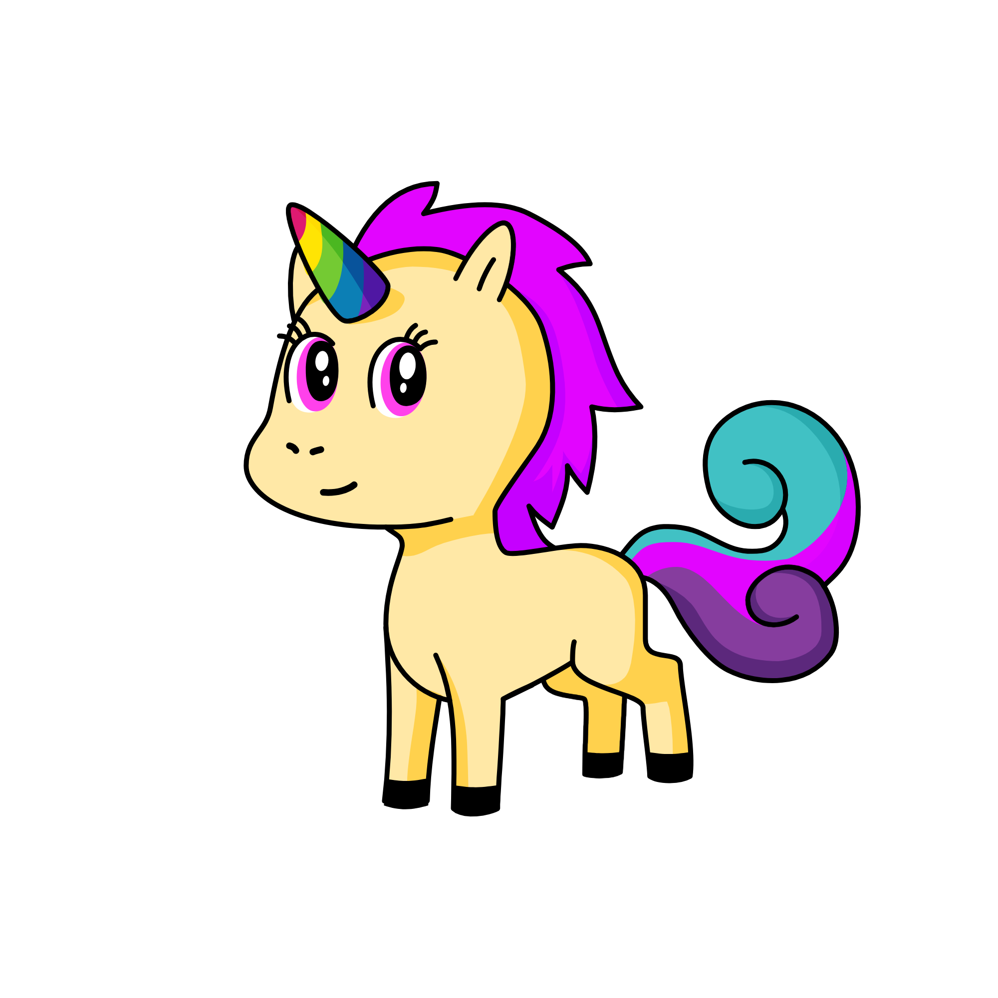 Rainbowey, the unicorn