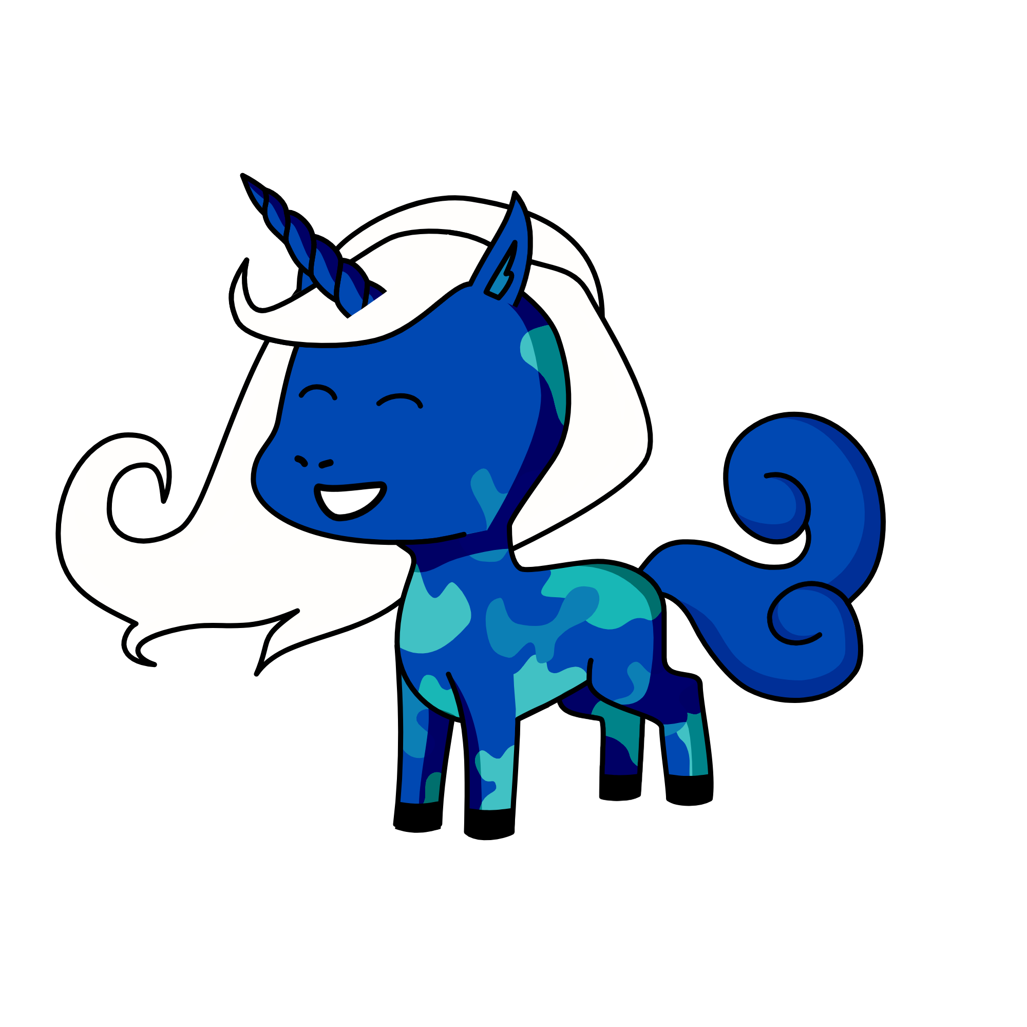 Frozen Elsie, the unicorn
