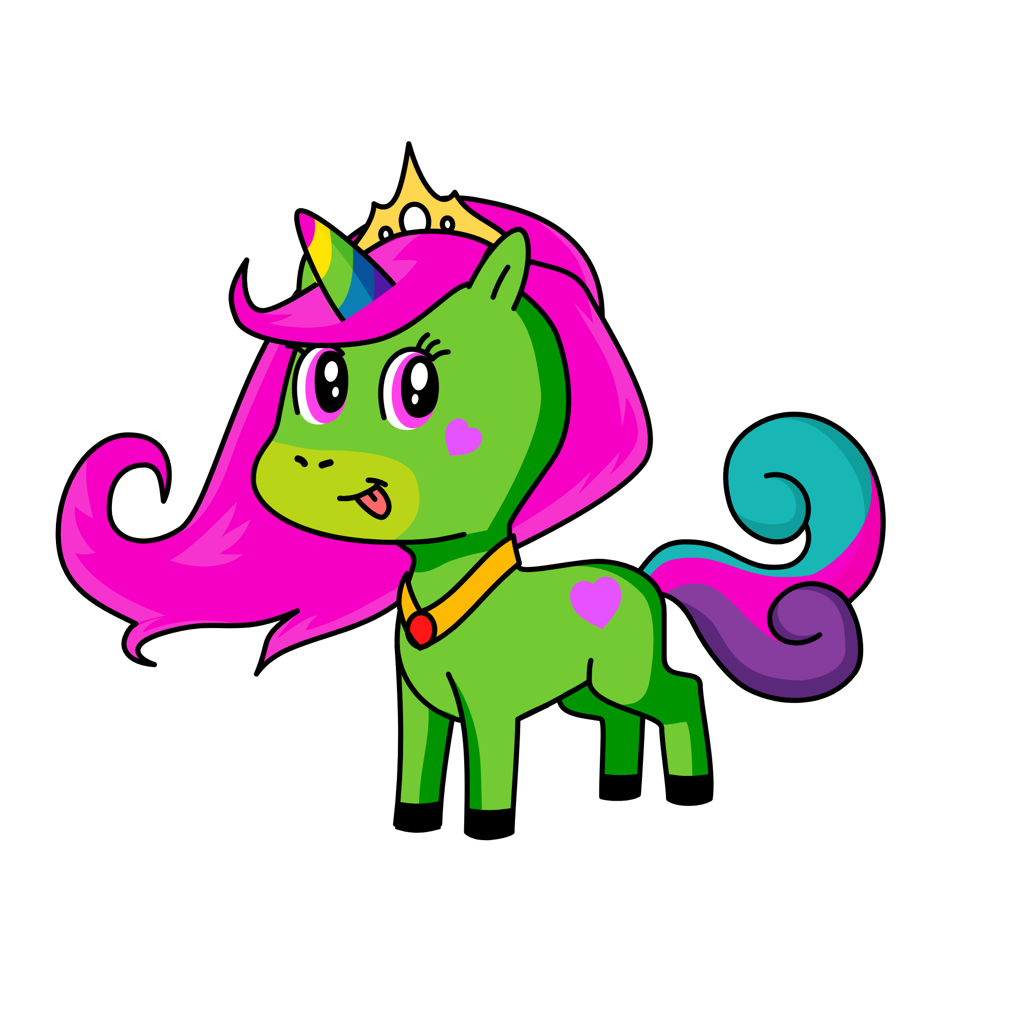 QUEEN OF NIGHT, the unicorn