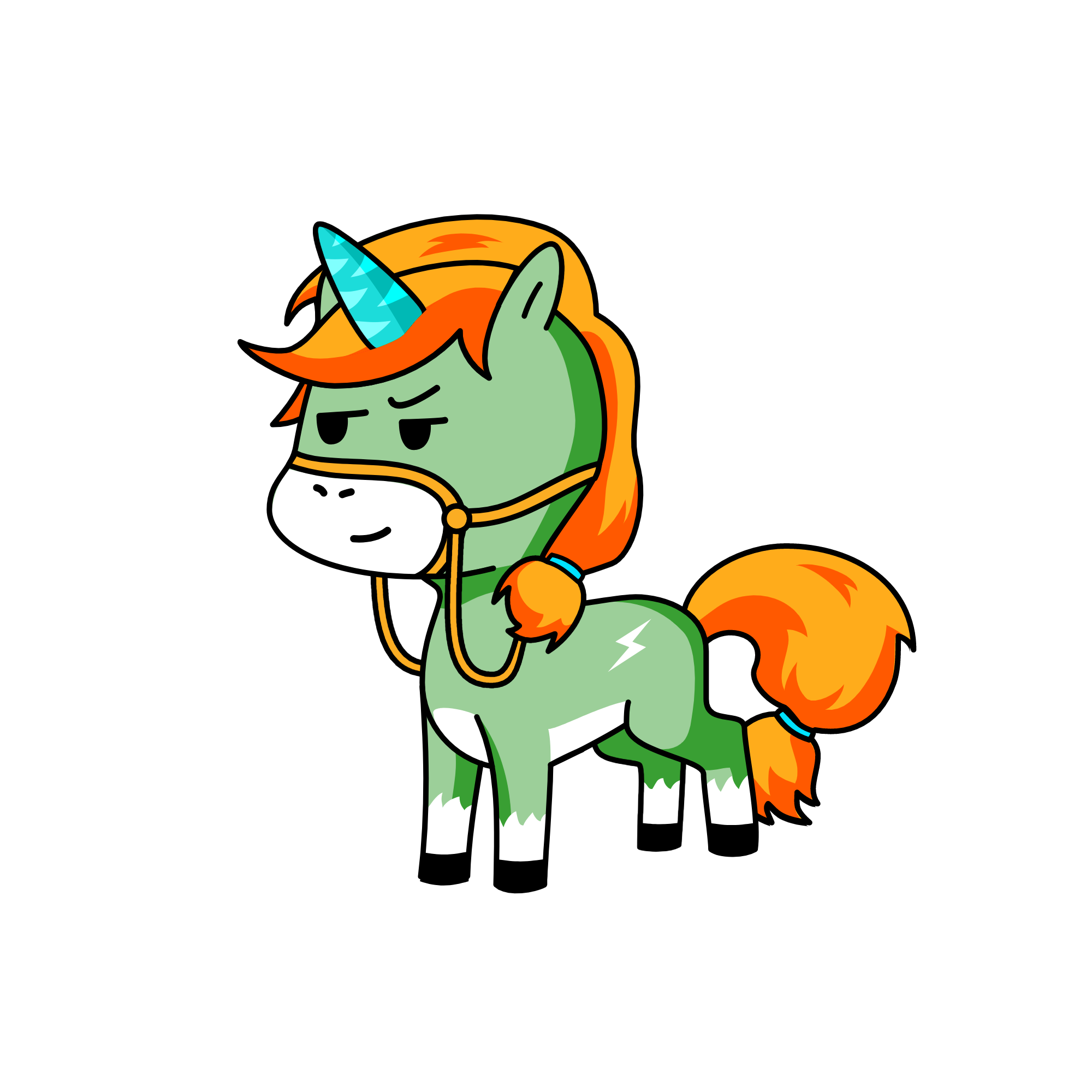 rainbow dash, the unicorn