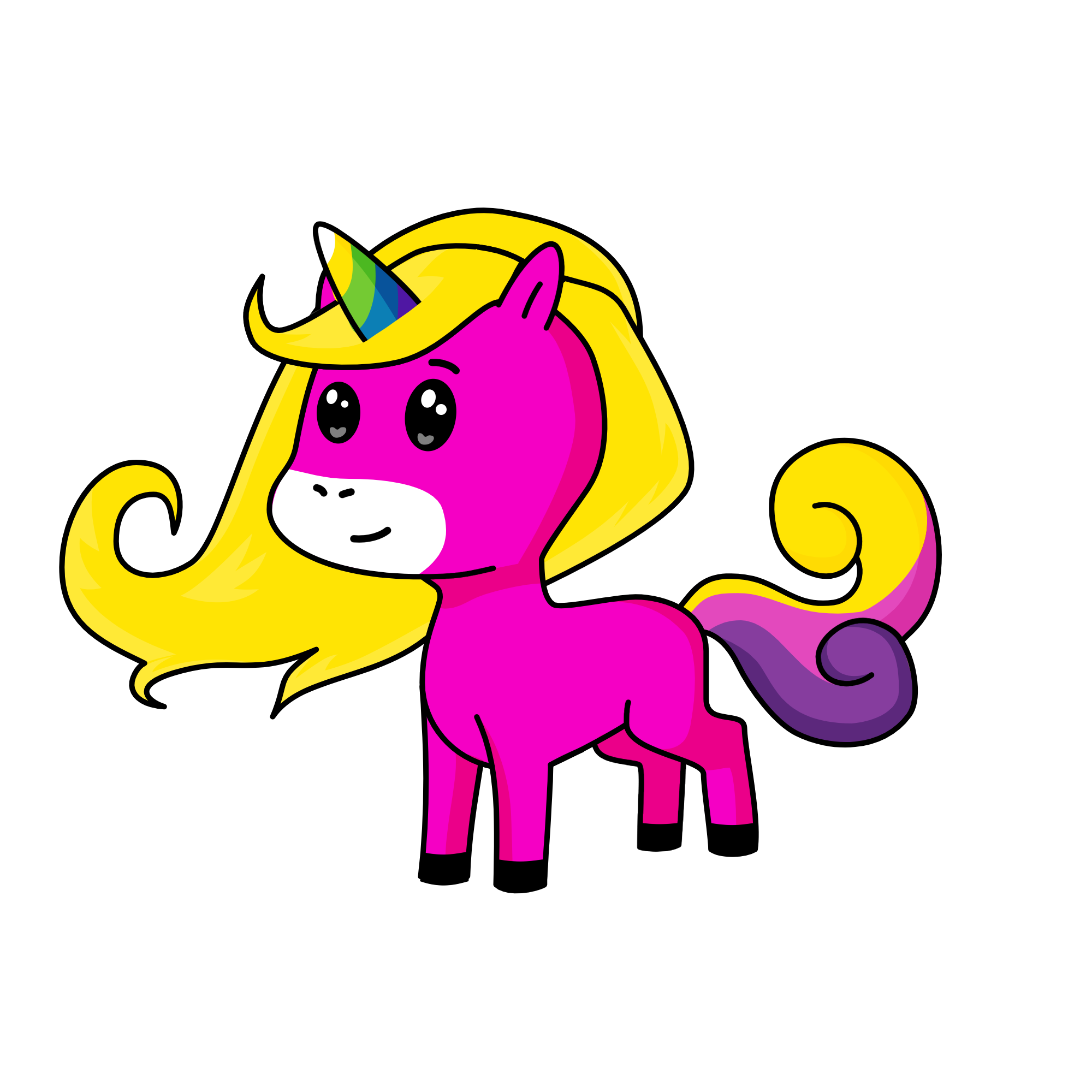 Kwje, the unicorn