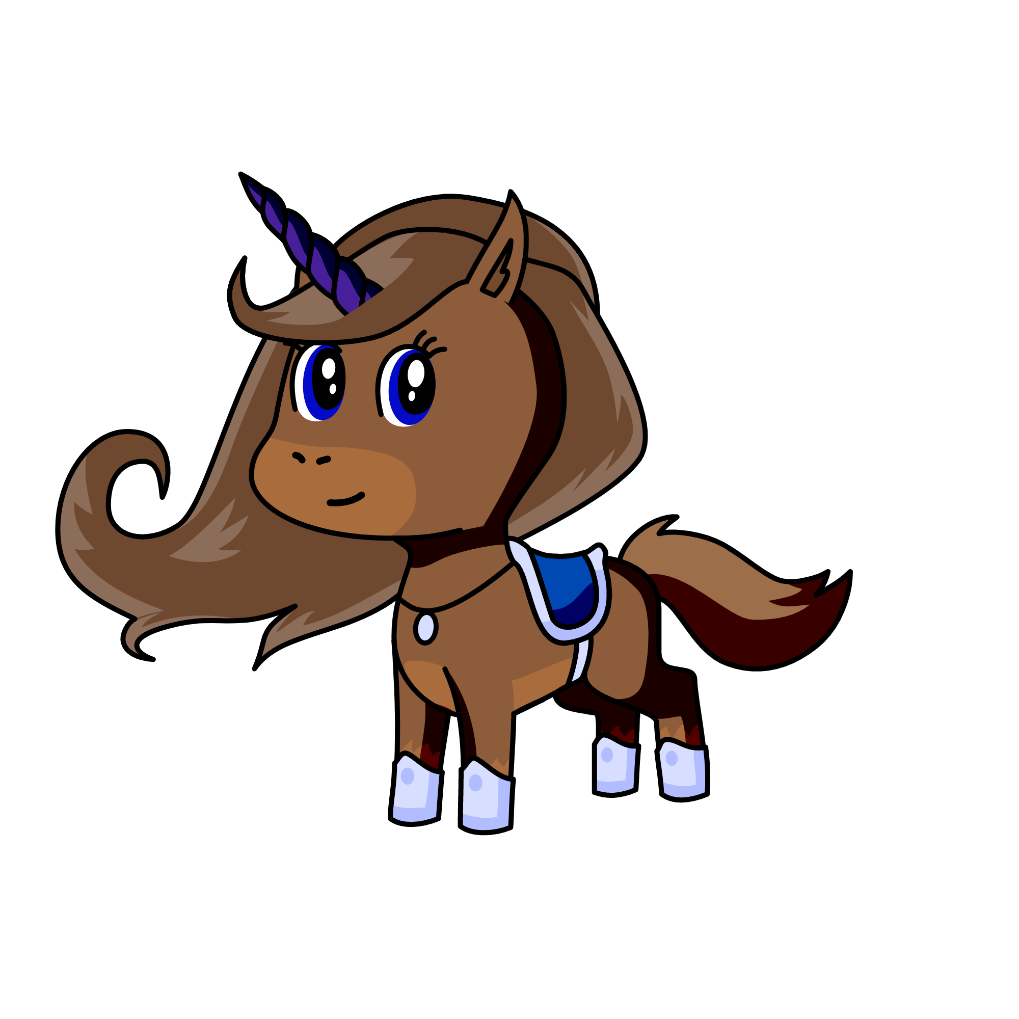 Indigo, the unicorn