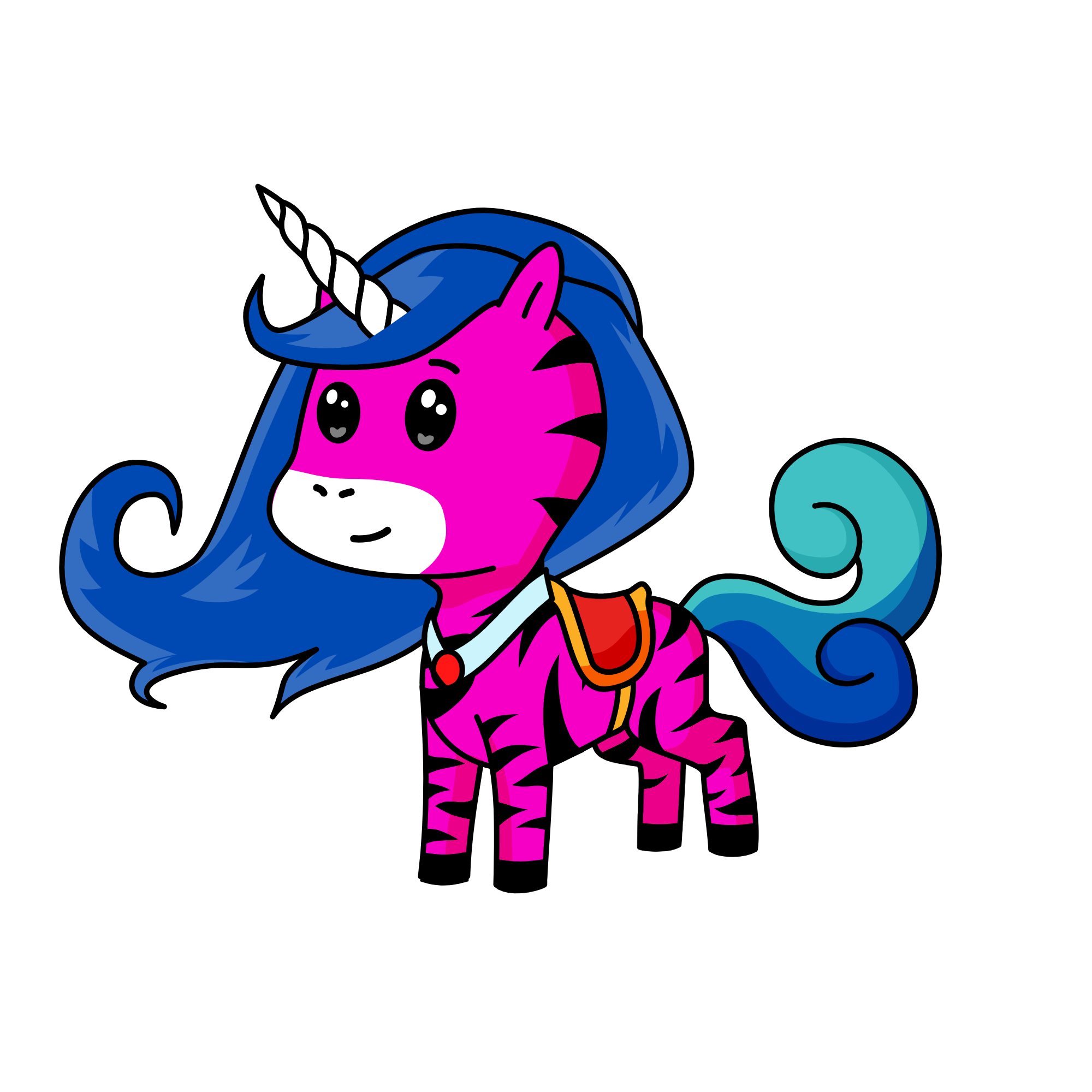 Pinky, the unicorn