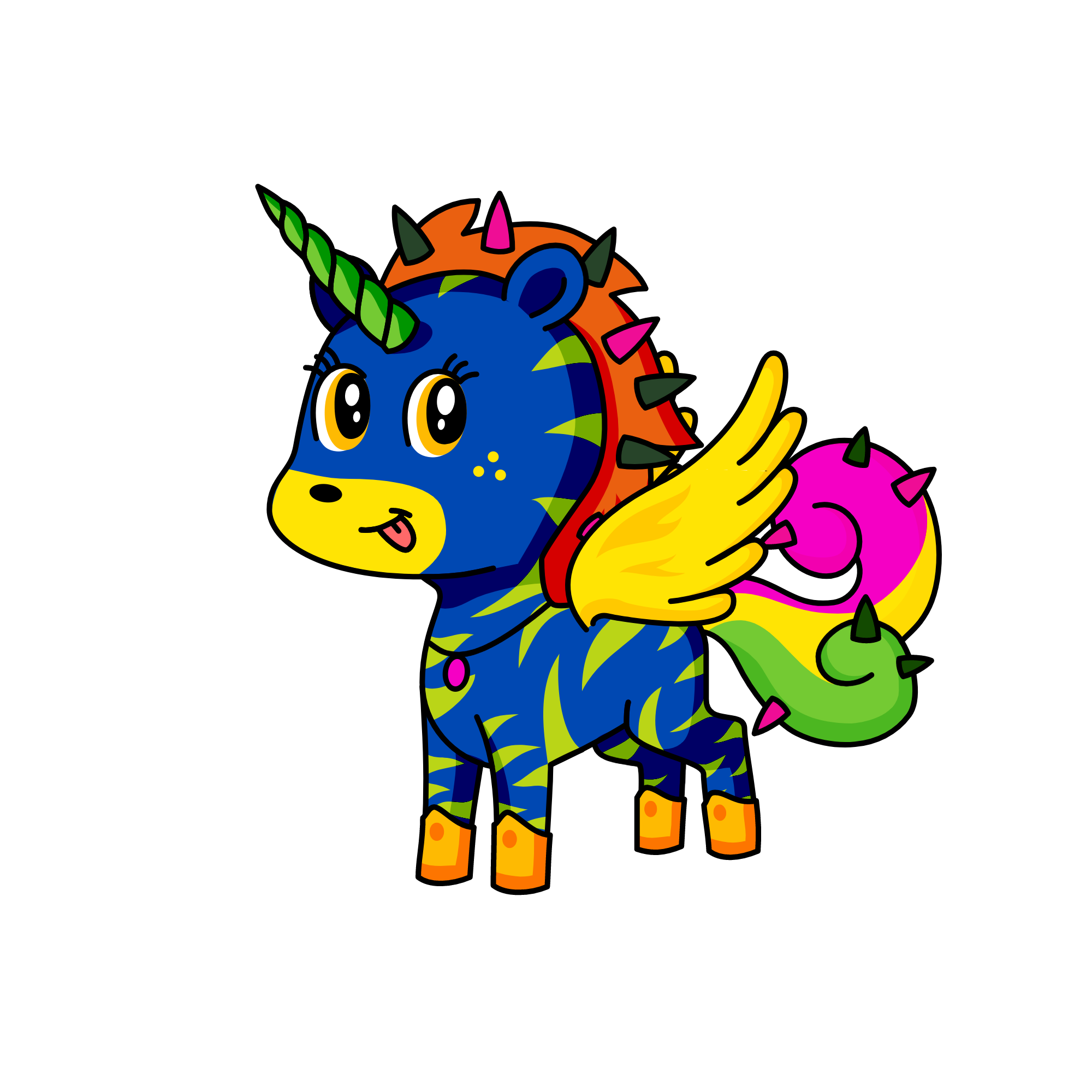 Blue berry, the unicorn