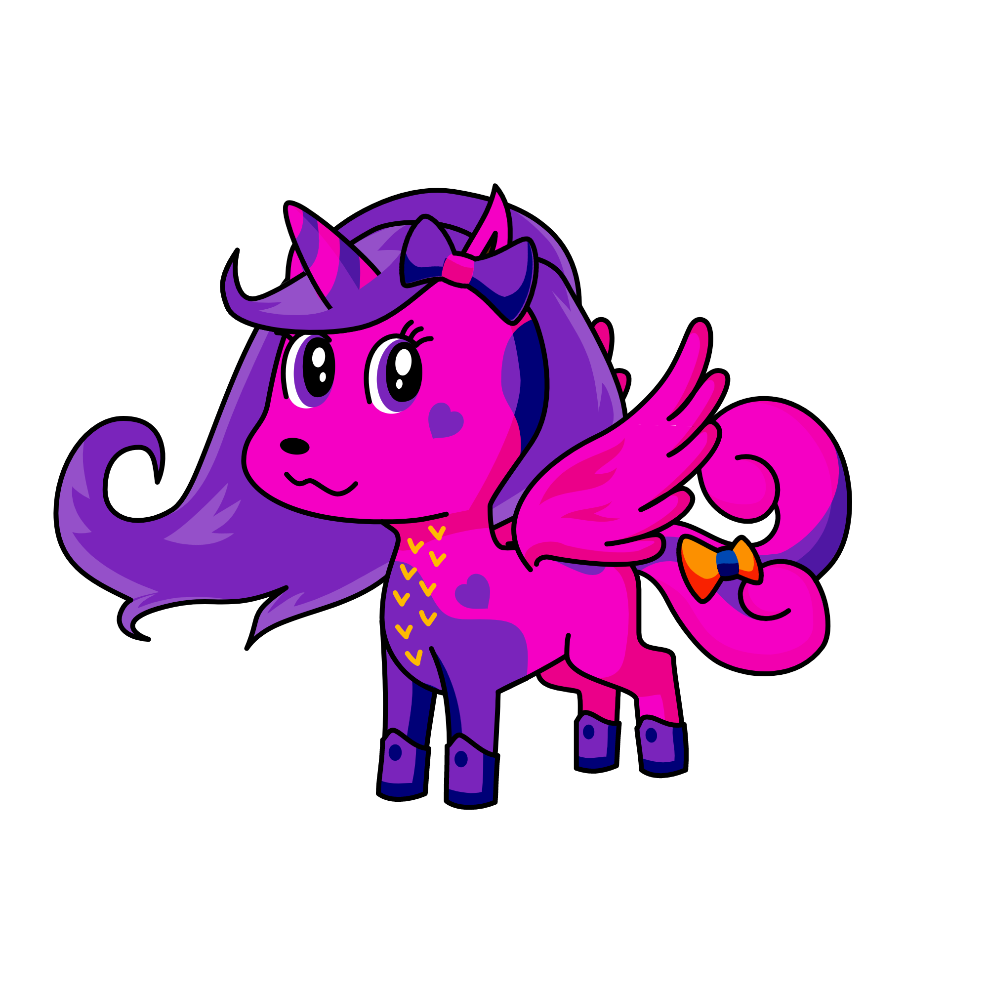 Pinki, the unicorn