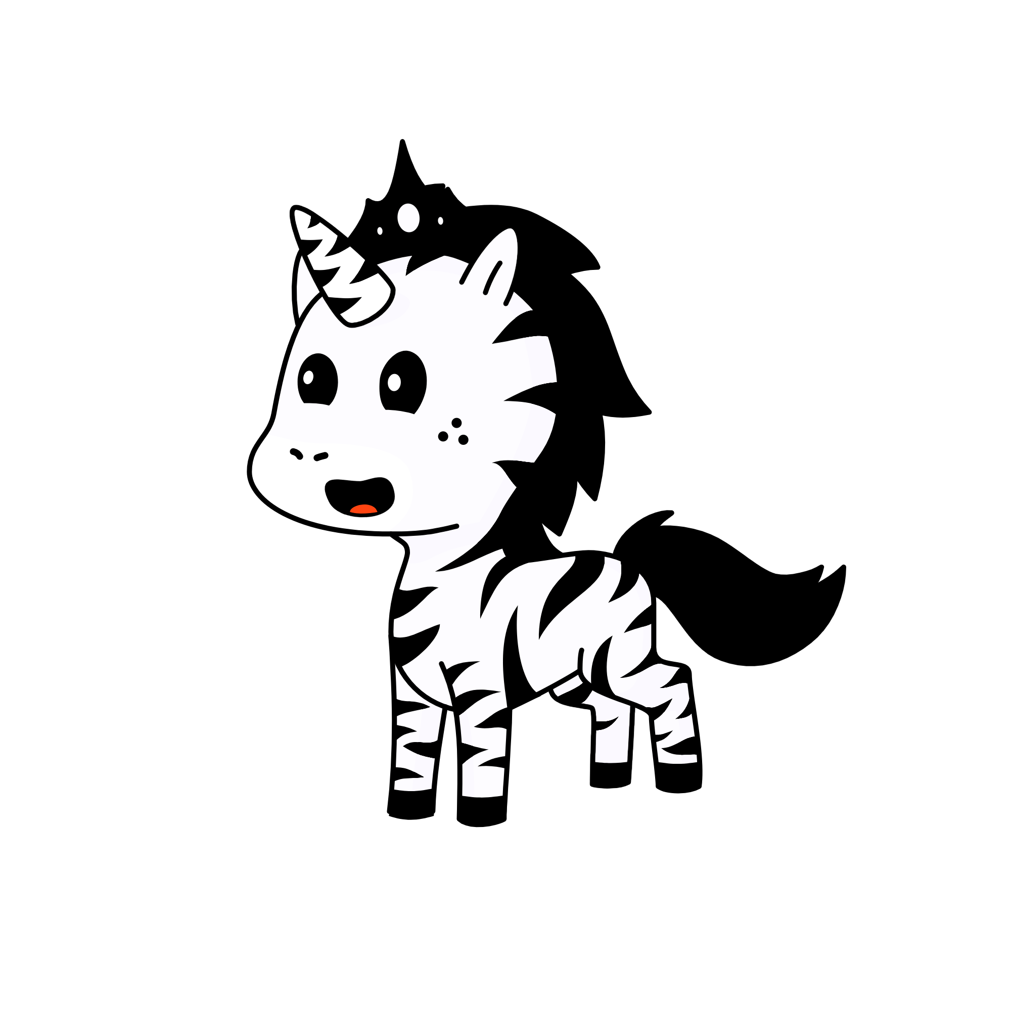 zebra, the unicorn