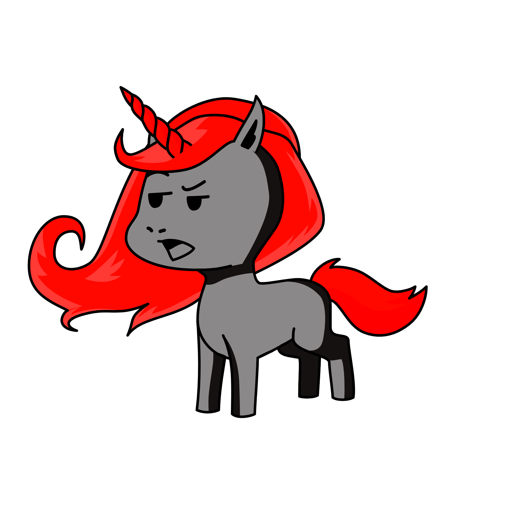 moody the unicorn, the unicorn