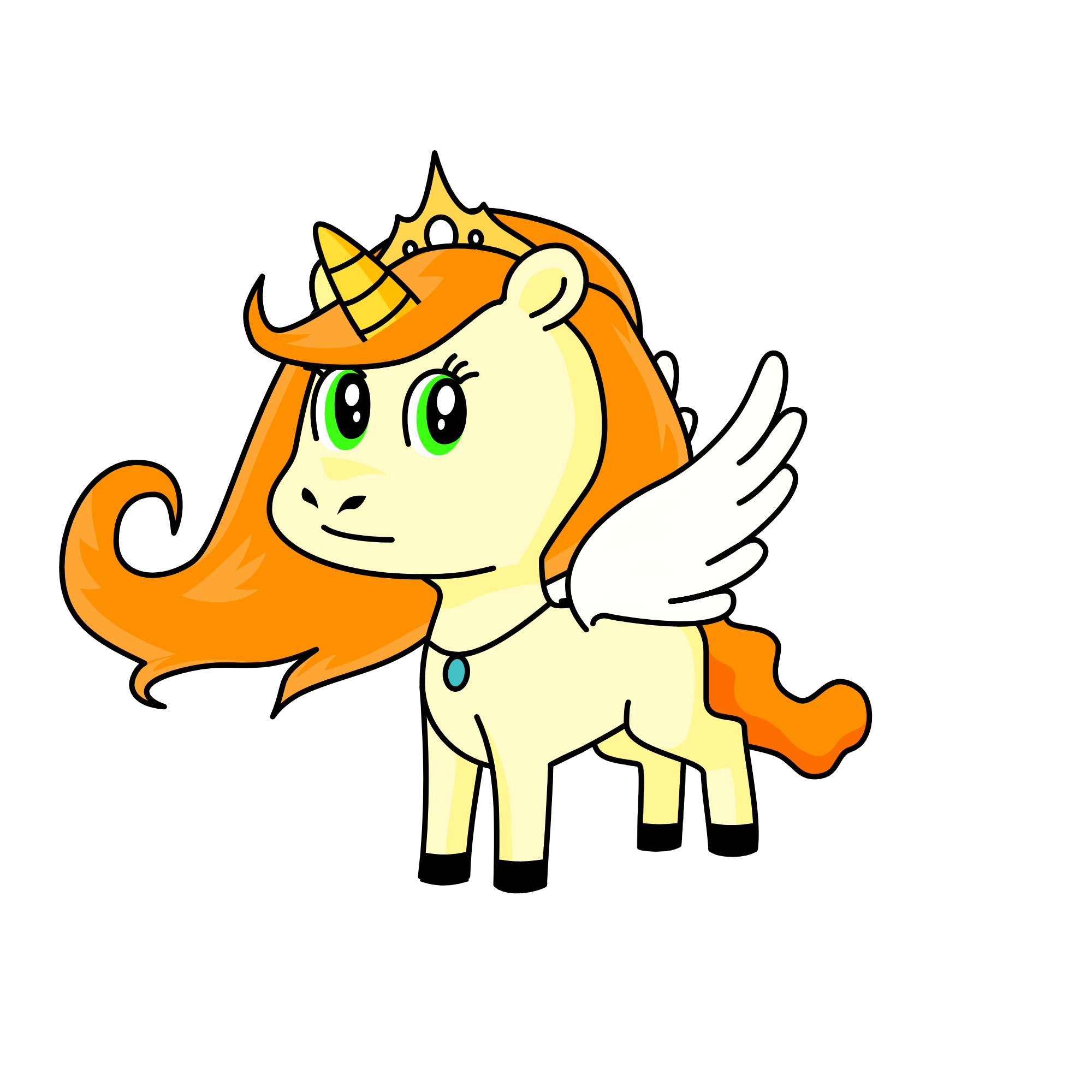 Clara Afton, the unicorn