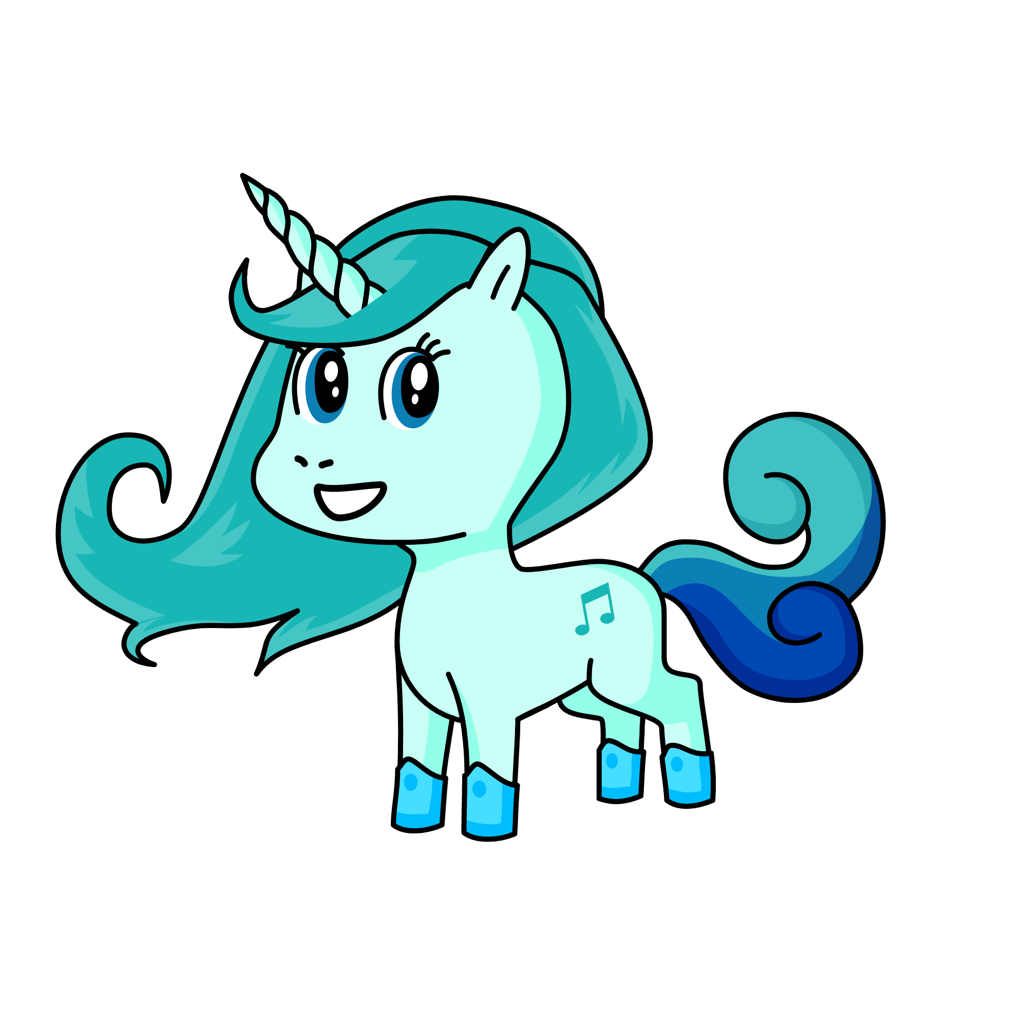 Leah the sea singer, the unicorn