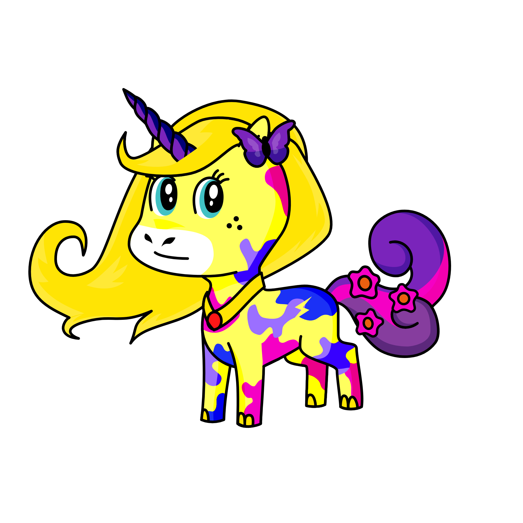 Gold-glow, the unicorn