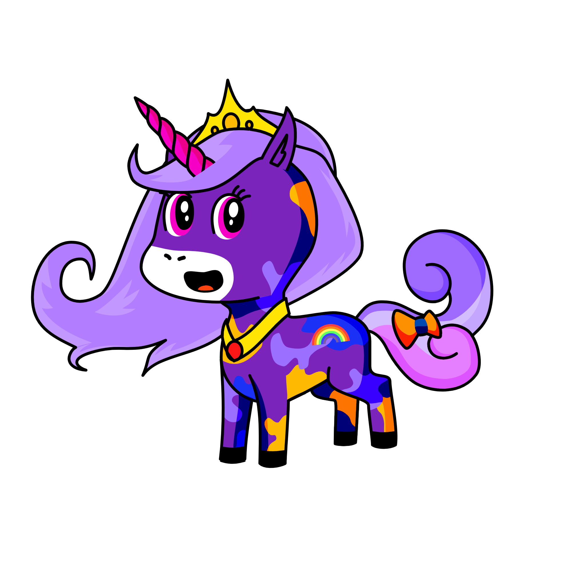 Clip-crown, the unicorn