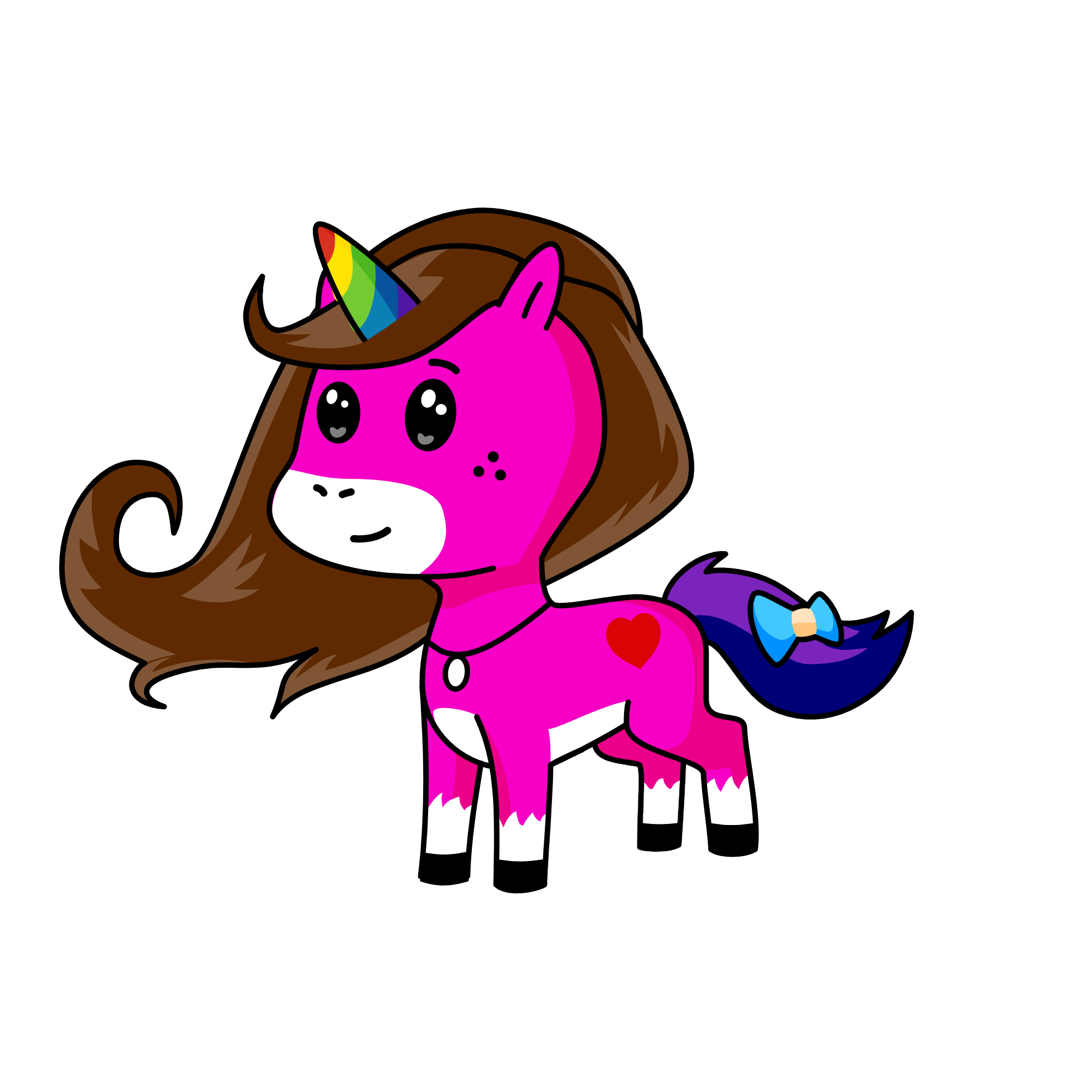 Pinky, the unicorn