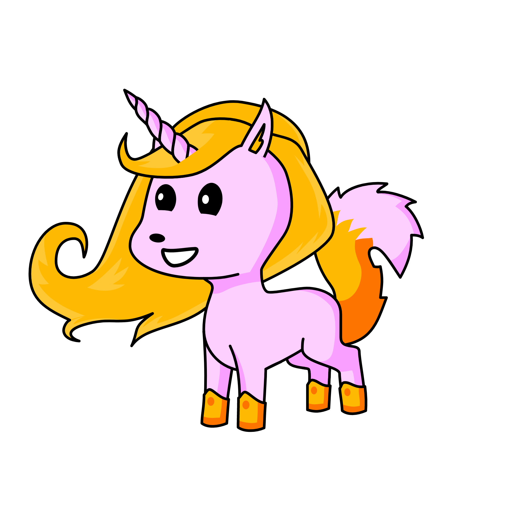 Down Fox(Sis of Winter Fox, Forest Fox, Fire, Sand Fox, Night Fox and Sunset Fox), the unicorn