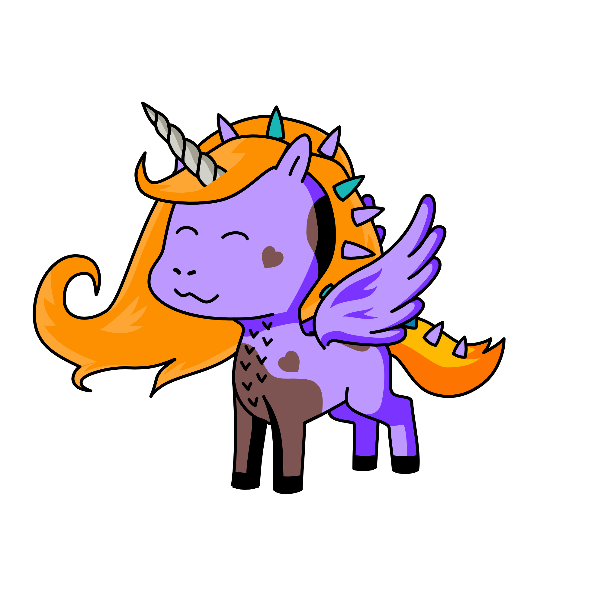 Silvia, My cat Lilac's warrior, the unicorn