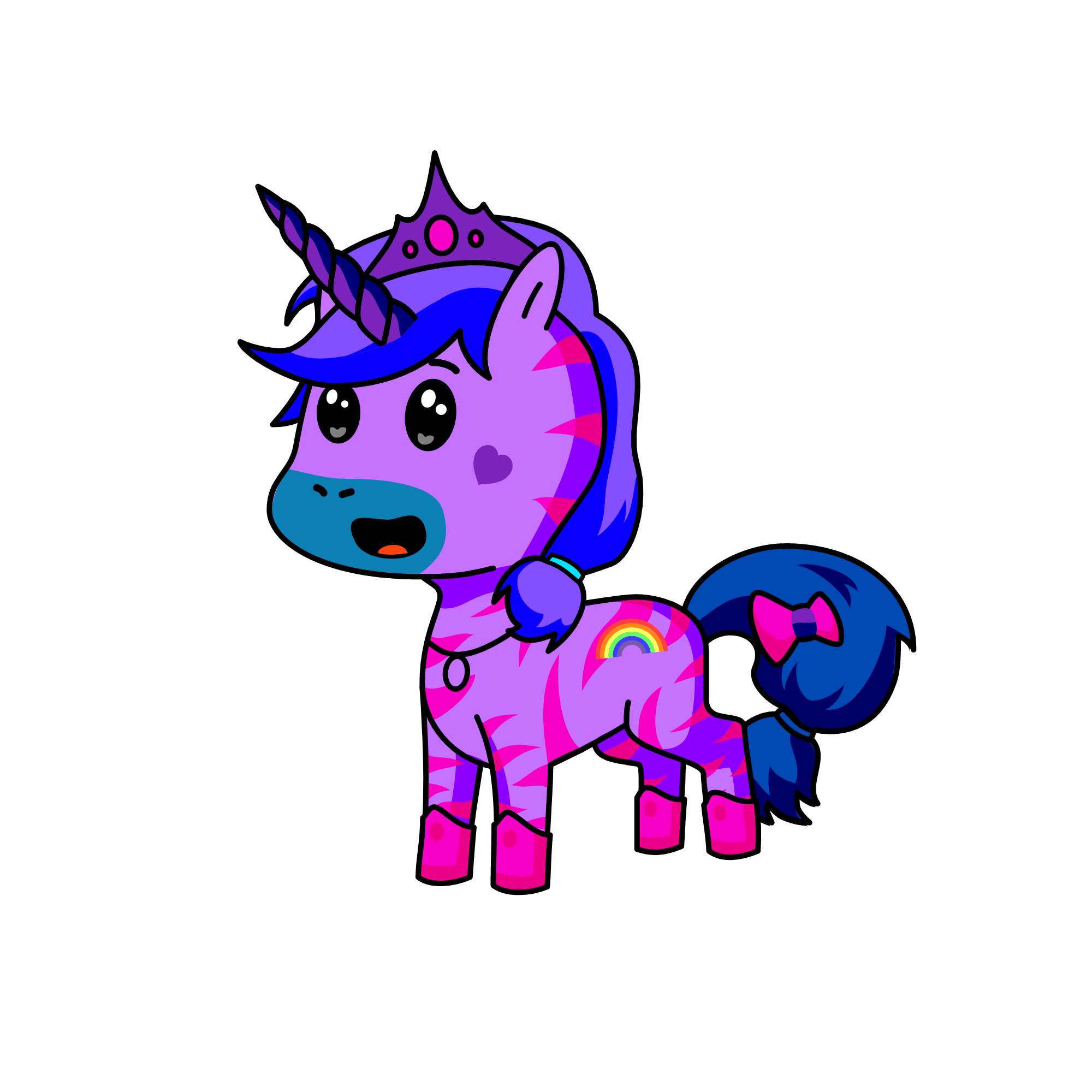 Queenpurple, the unicorn