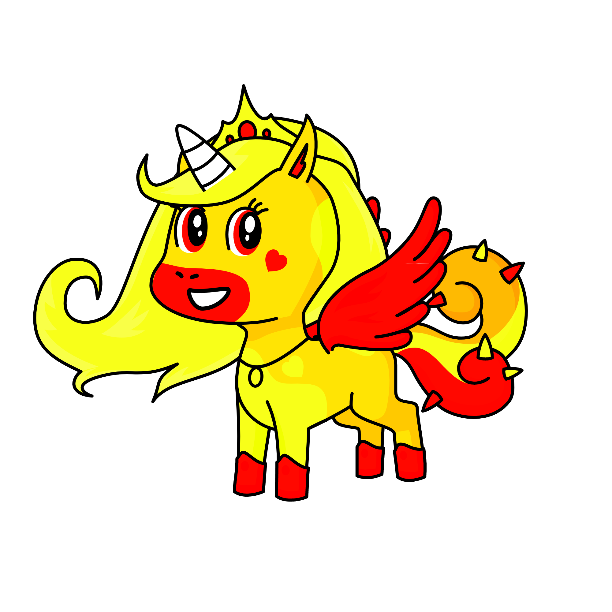 Flame, the unicorn