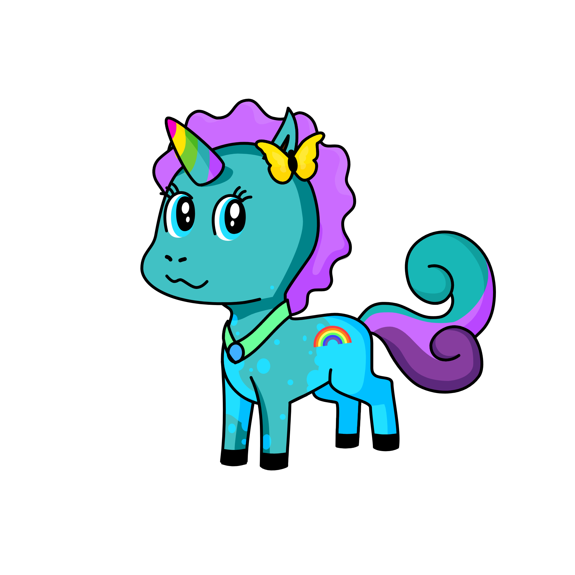 flutter, the unicorn