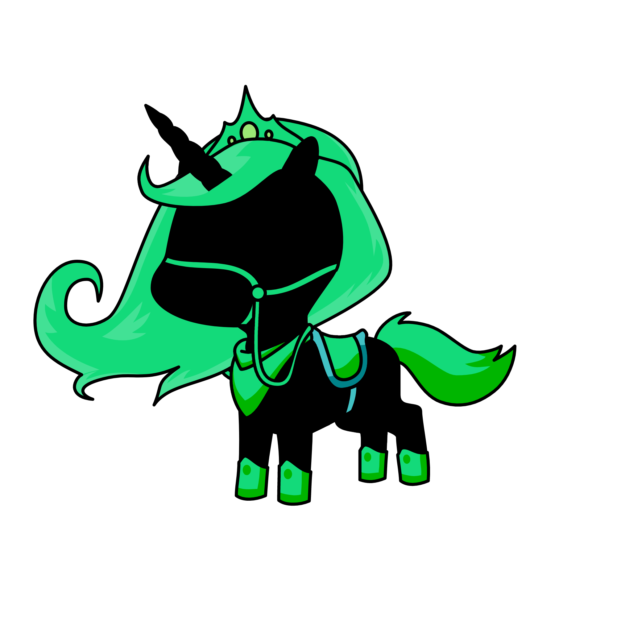Turquoise, the unicorn