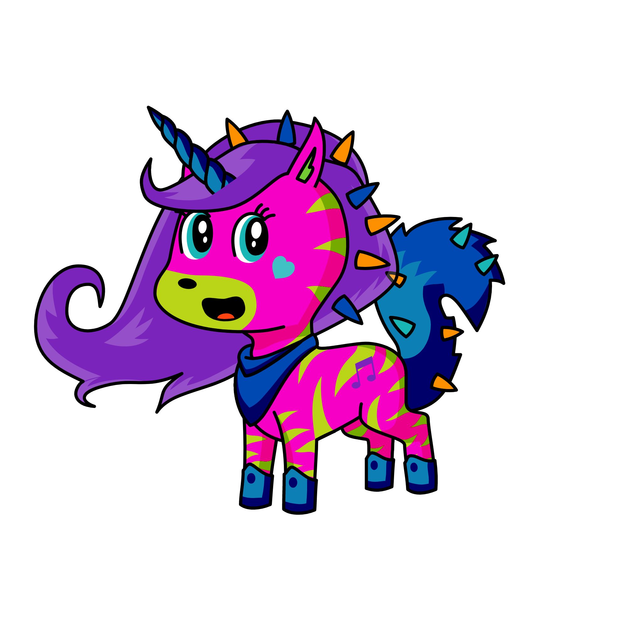 Winter, the unicorn