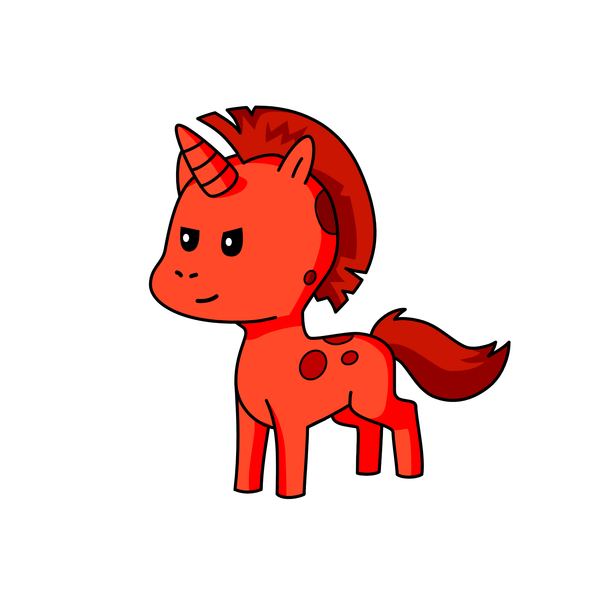 Red, the unicorn