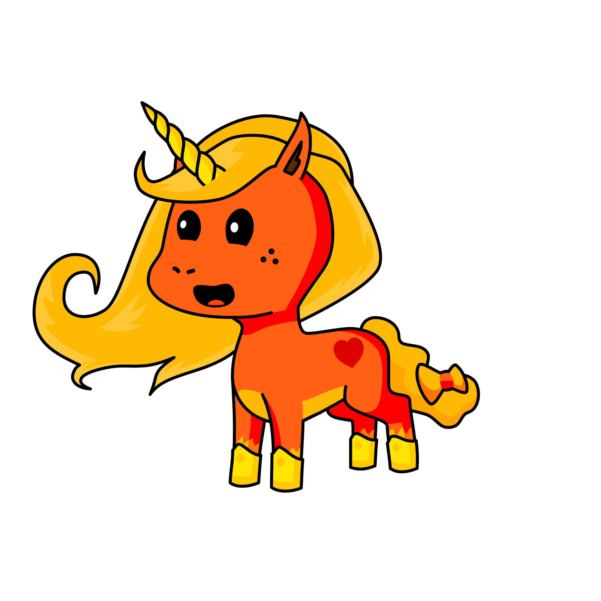 reyna del fuego , the unicorn