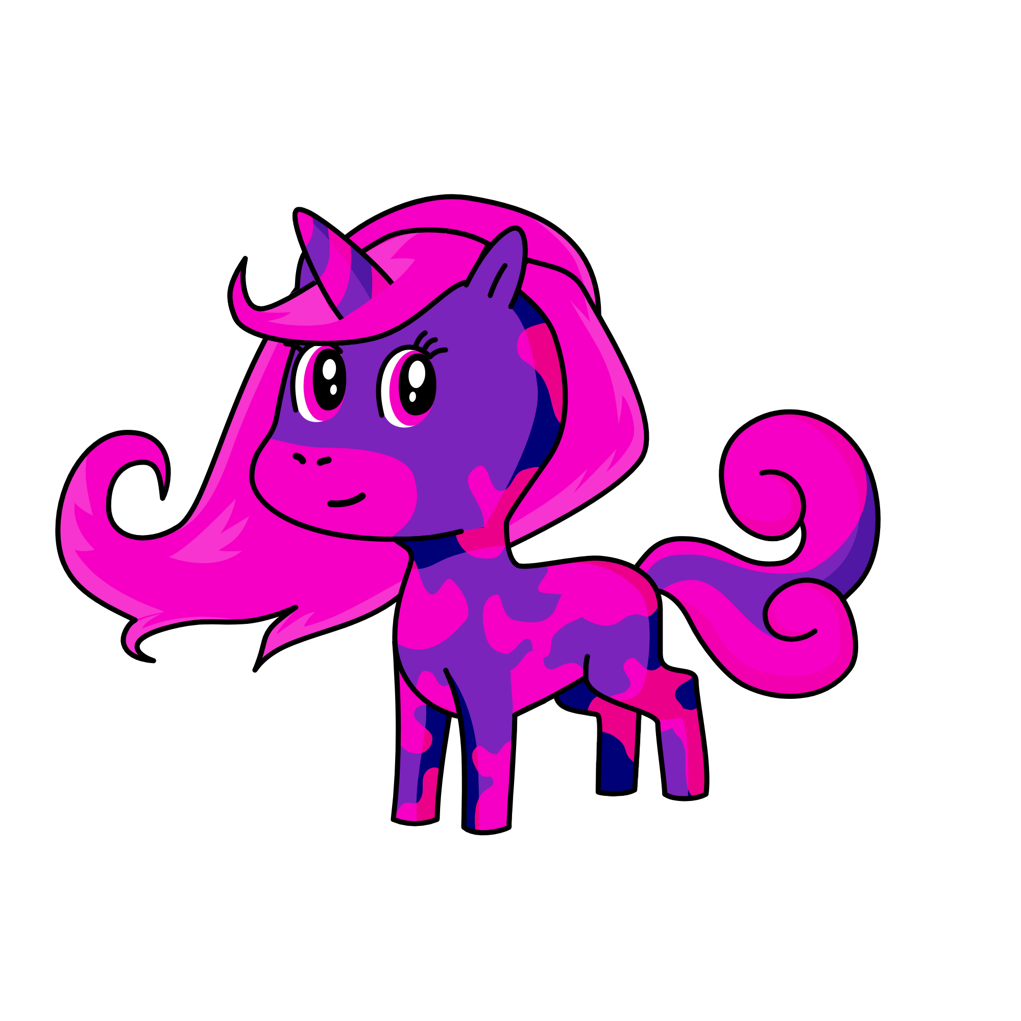 pinkfur, the unicorn