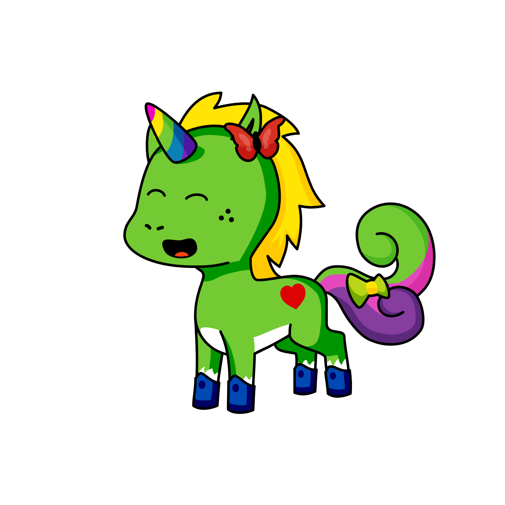 King, the unicorn