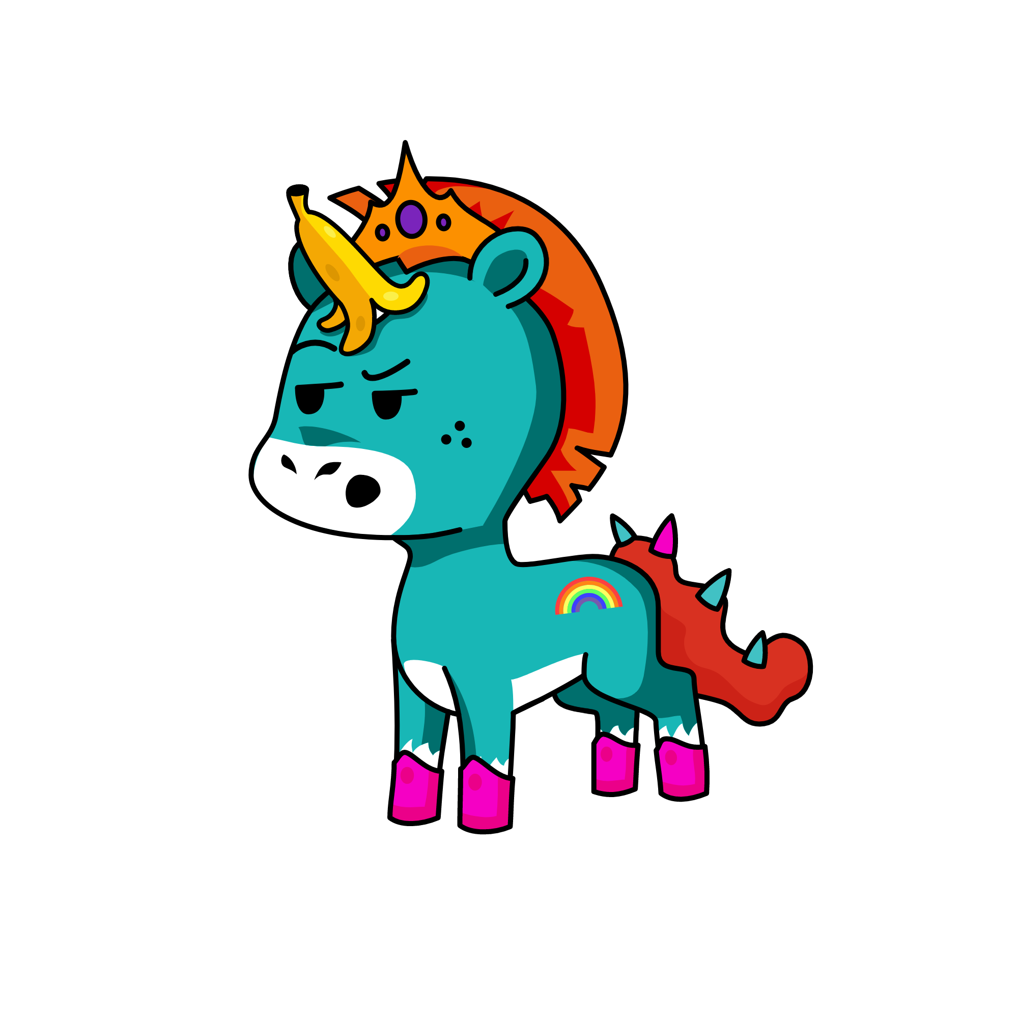 Happy Trout, the unicorn
