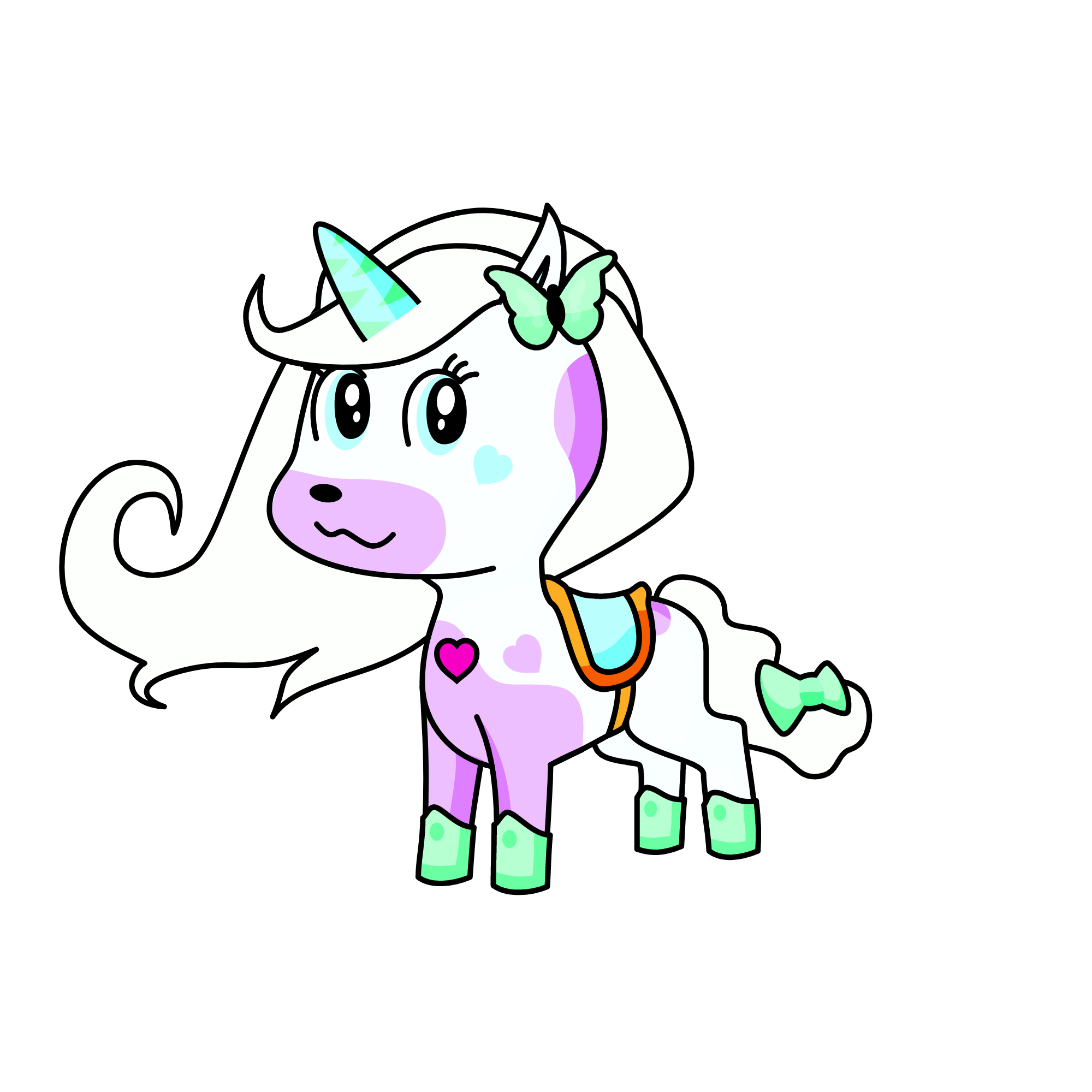 Snow uni, the unicorn
